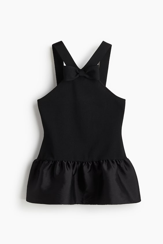 Женские топы H&M Bow-Detail Top