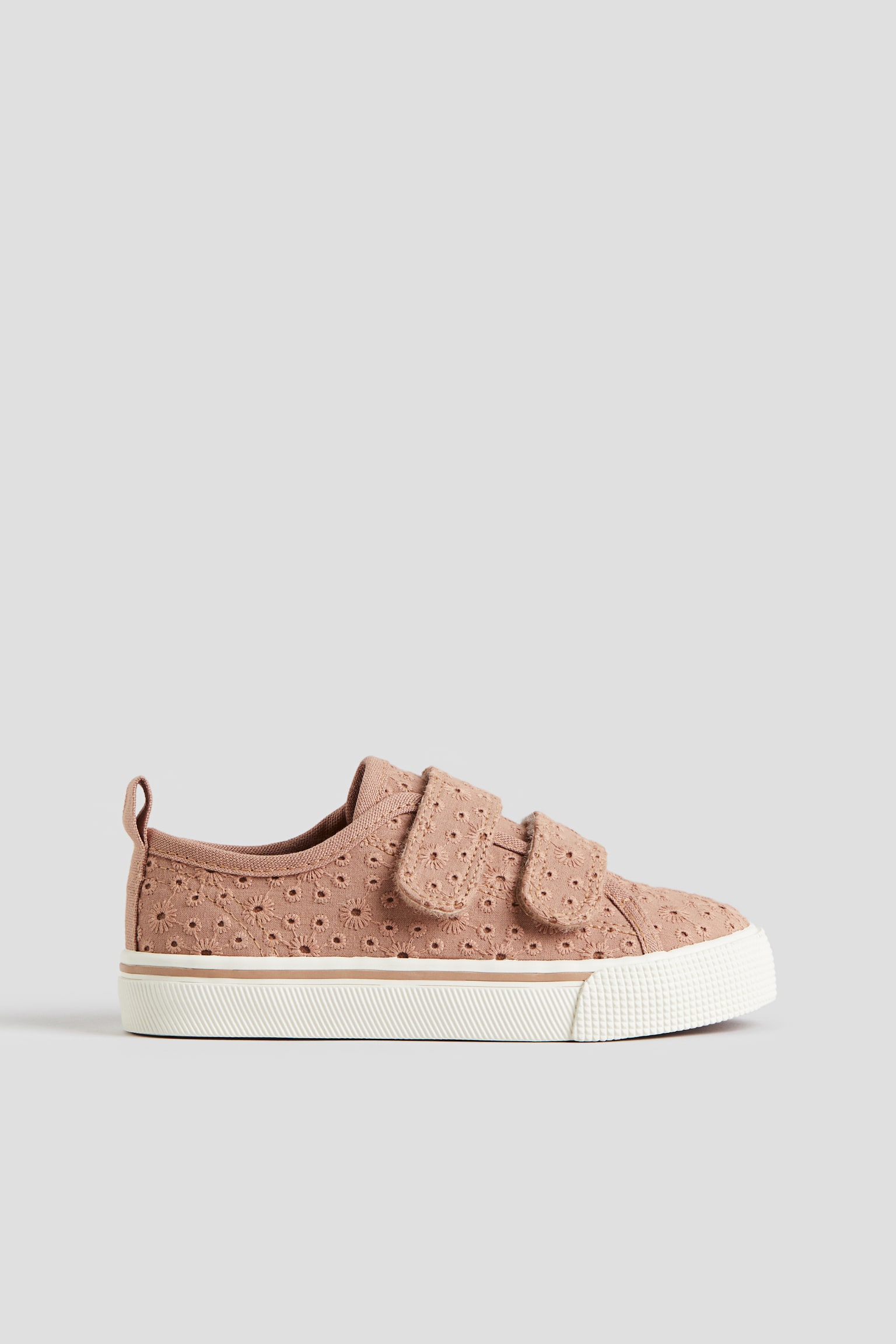 Hook & Loop Sneakers - Beige/Light pink/Denim blue - 3