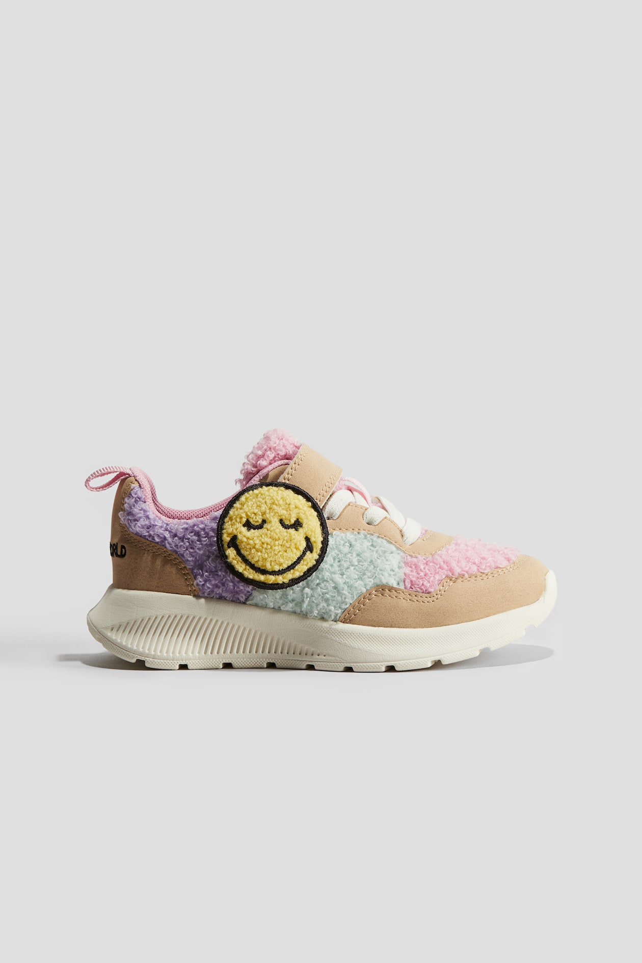 Tenis con tejido peluche Beige/Bloques de color Kids H&M MX