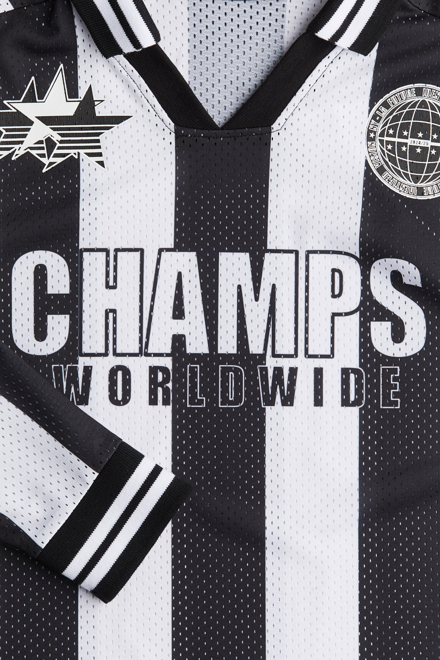 長袖サッカーシャツ - ブラック／Champs - 2