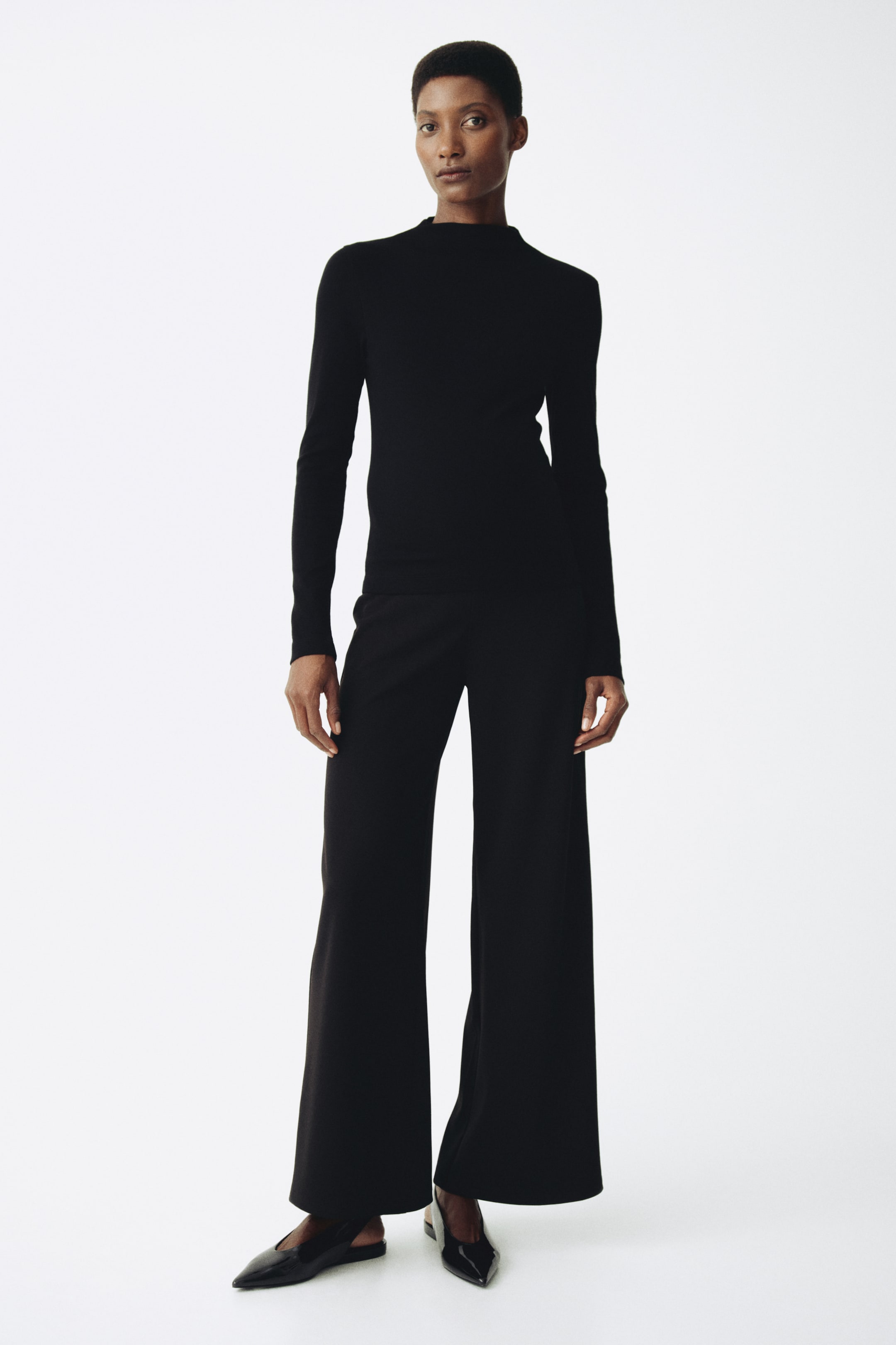 Voir une image plus grande: MAMA Pantalon large - Noir - FEMME | H&M CA 3