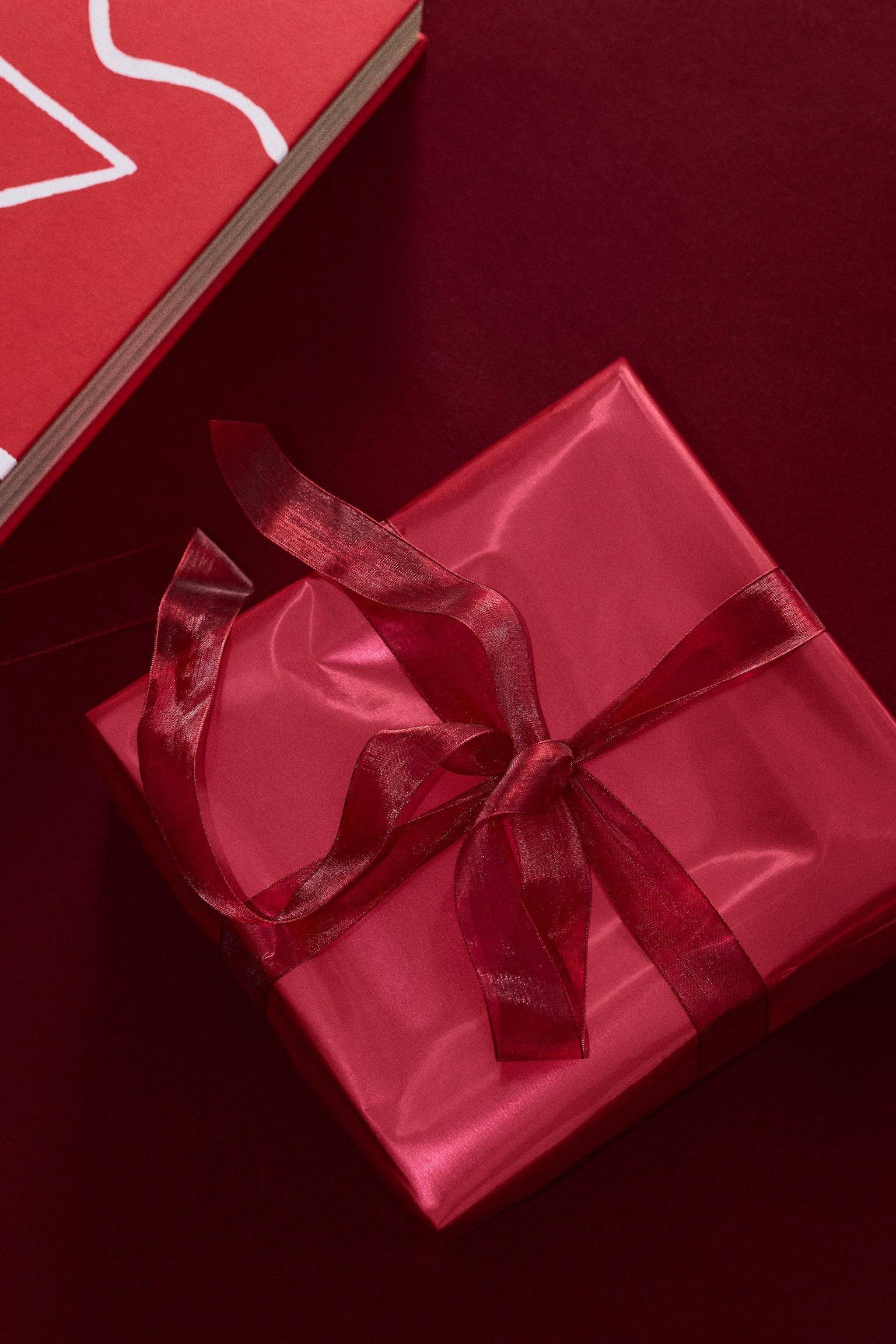 Lot de 3 papiers cadeaux - Rouge - 2