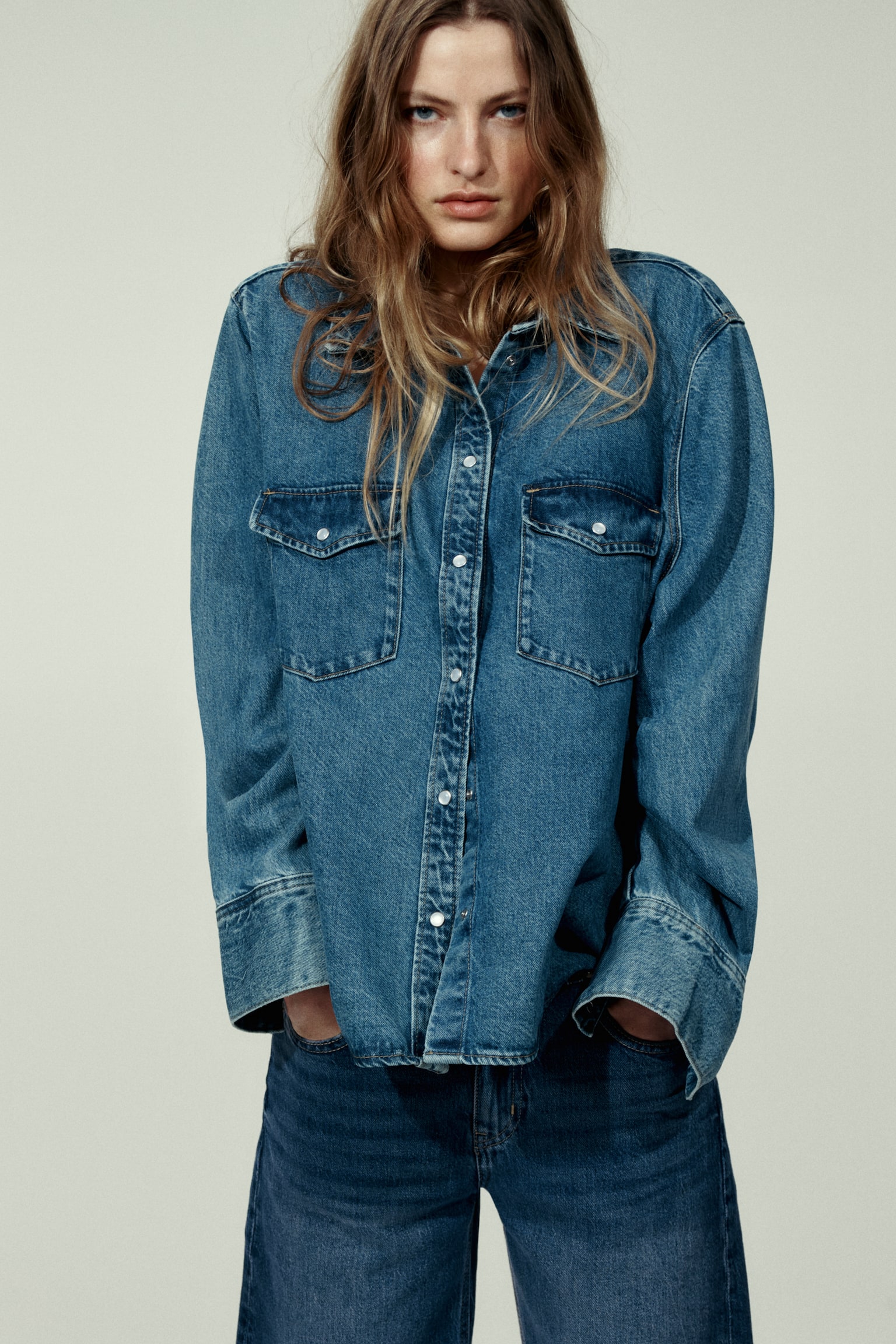 Wide High Jeans - Dark denim blue/White/Denim blue/Navy denim blue/Light denim blue/Navy denim blue/Washed denim blue/Dark denim grey/Dark brown/Light denim blue/Dark denim blue/Denim blue/White - 4