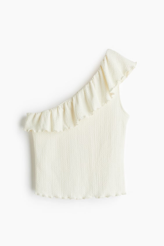 Женские топы H&M Flounced One-Shoulder Top