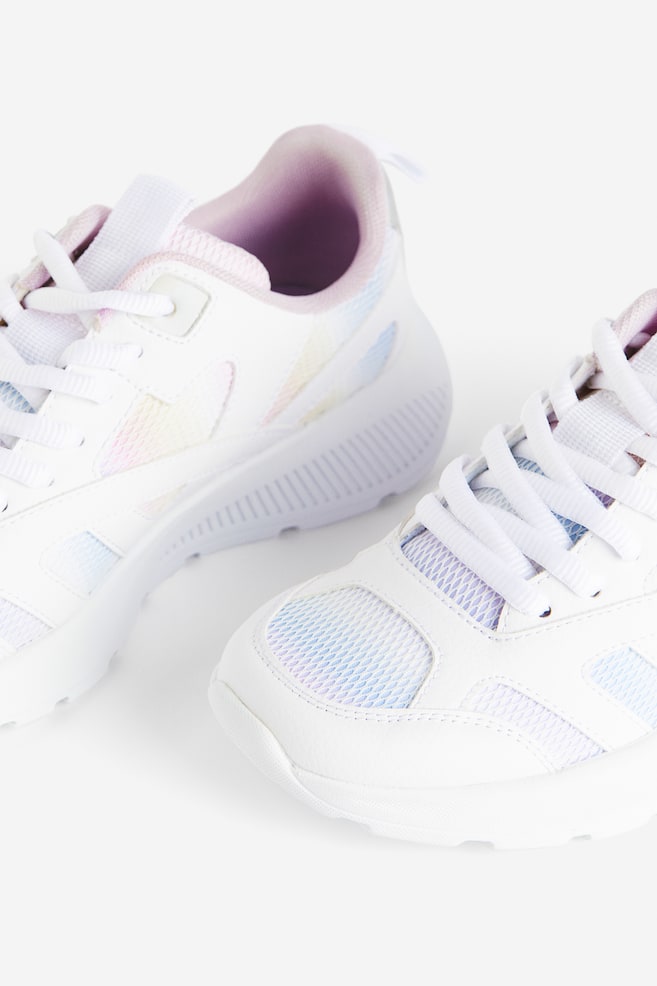 Lightweight-sole trainers - White/Light pink/White - 3