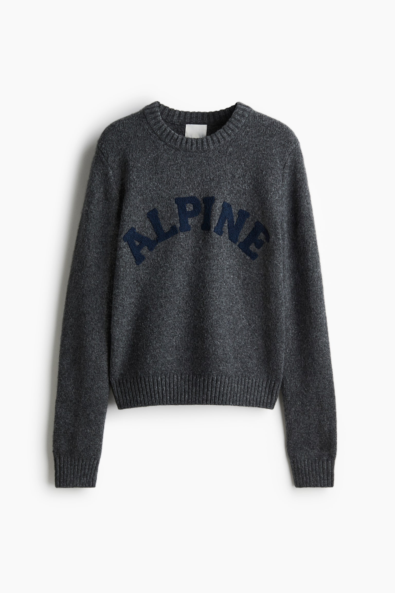 Text-motif jumper - Dark grey marl/Alpine/Black/Le Ski - 2