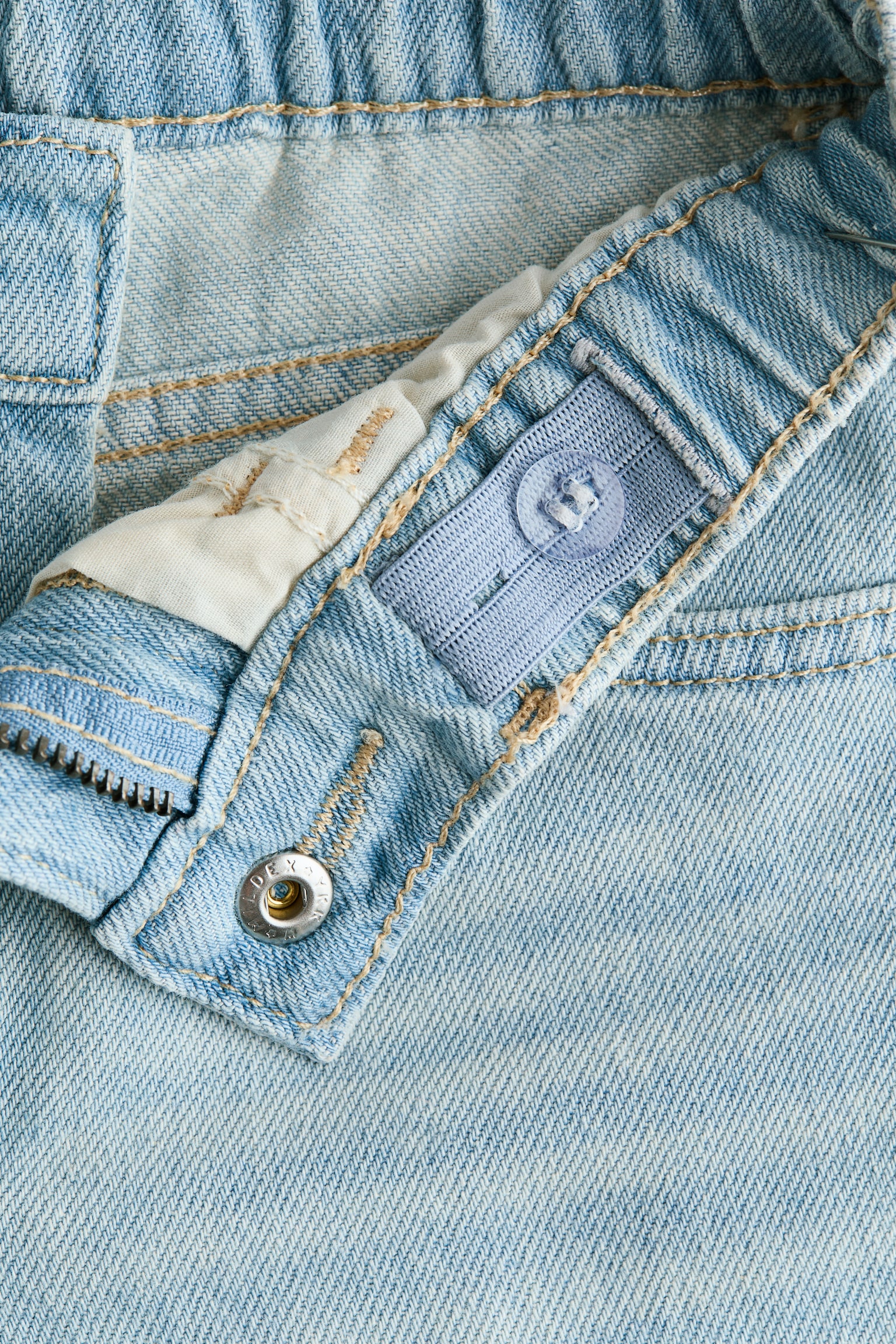 Loose Fit Denim shorts - Light denim blue/Light denim blue/Denim grey - 2