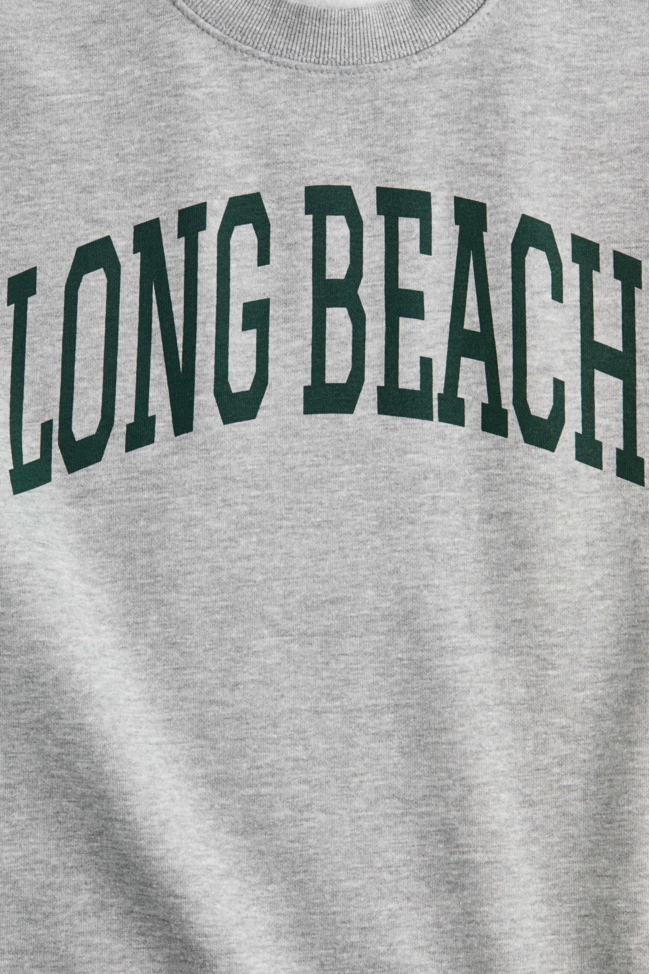 View larger image: Print-motif sweatshirt - Grey marl/Long Beach - Ladies | H&M IN 5