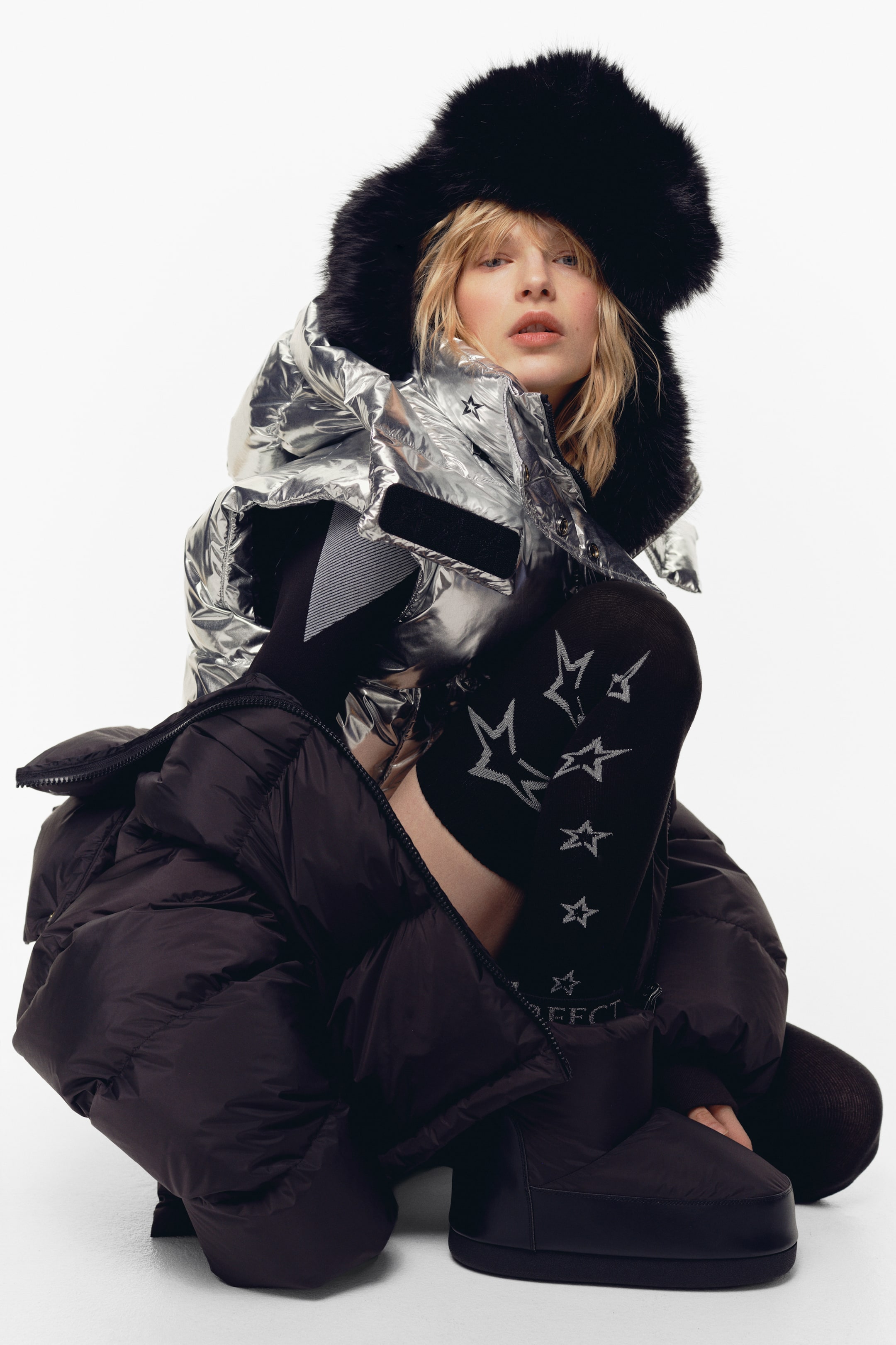 Se større billede: 2-pak knæstrømper - Vinrød/Sort - DAME | H&M DK 1