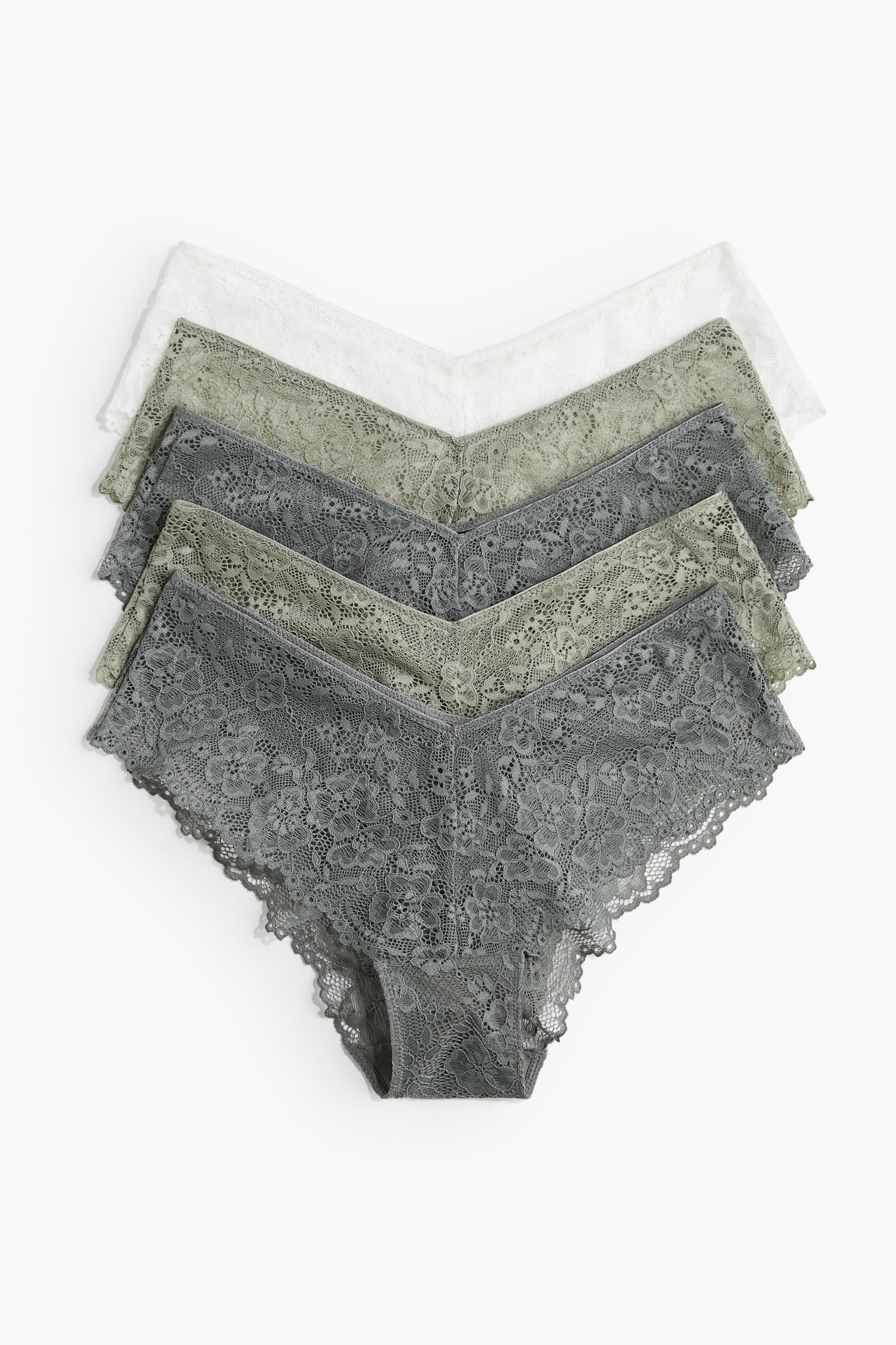 5-pack Lace Hipster Briefs