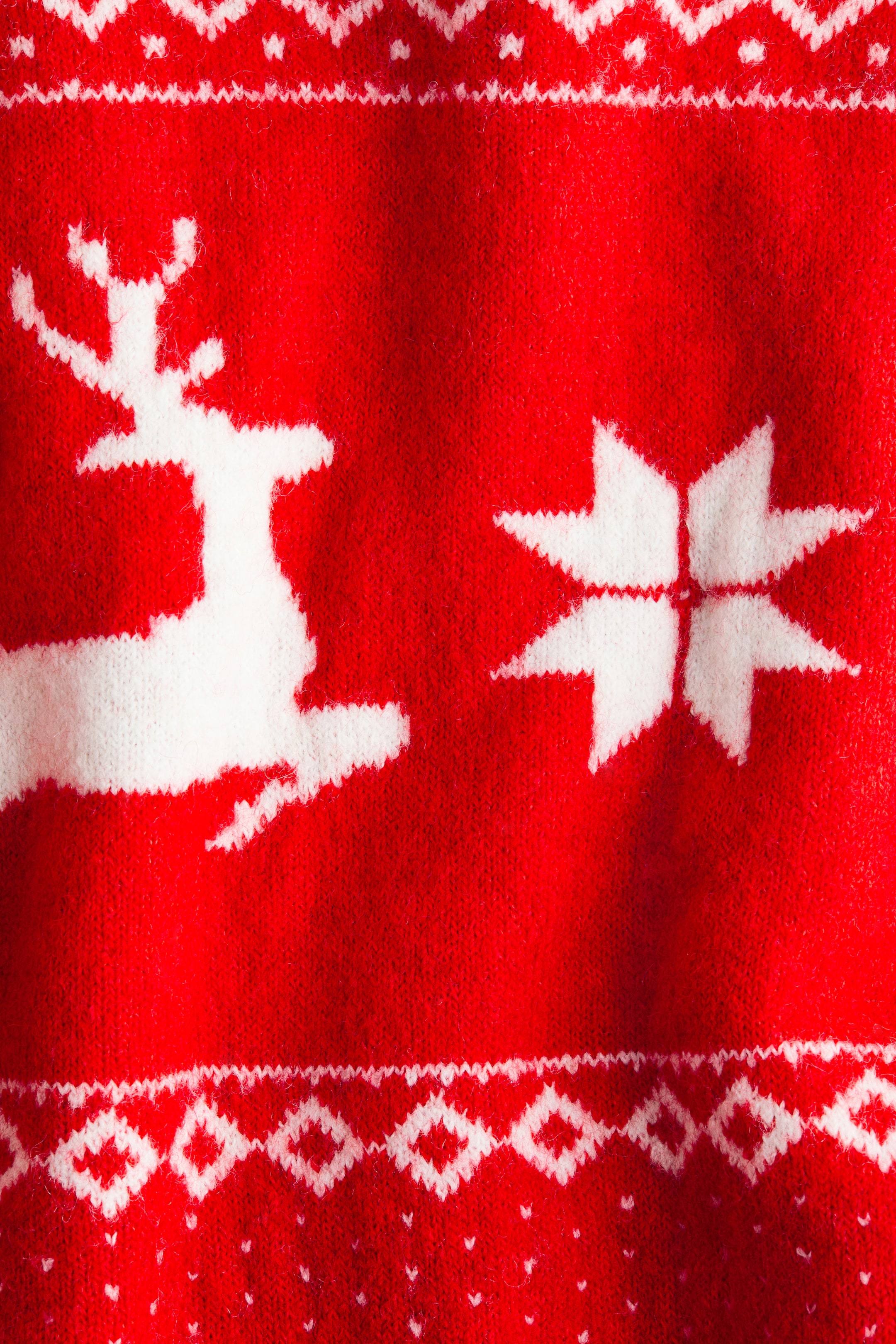 查看大圖: 加大碼提花針織套衫 - 紅色/印花 - Ladies | H&M 6