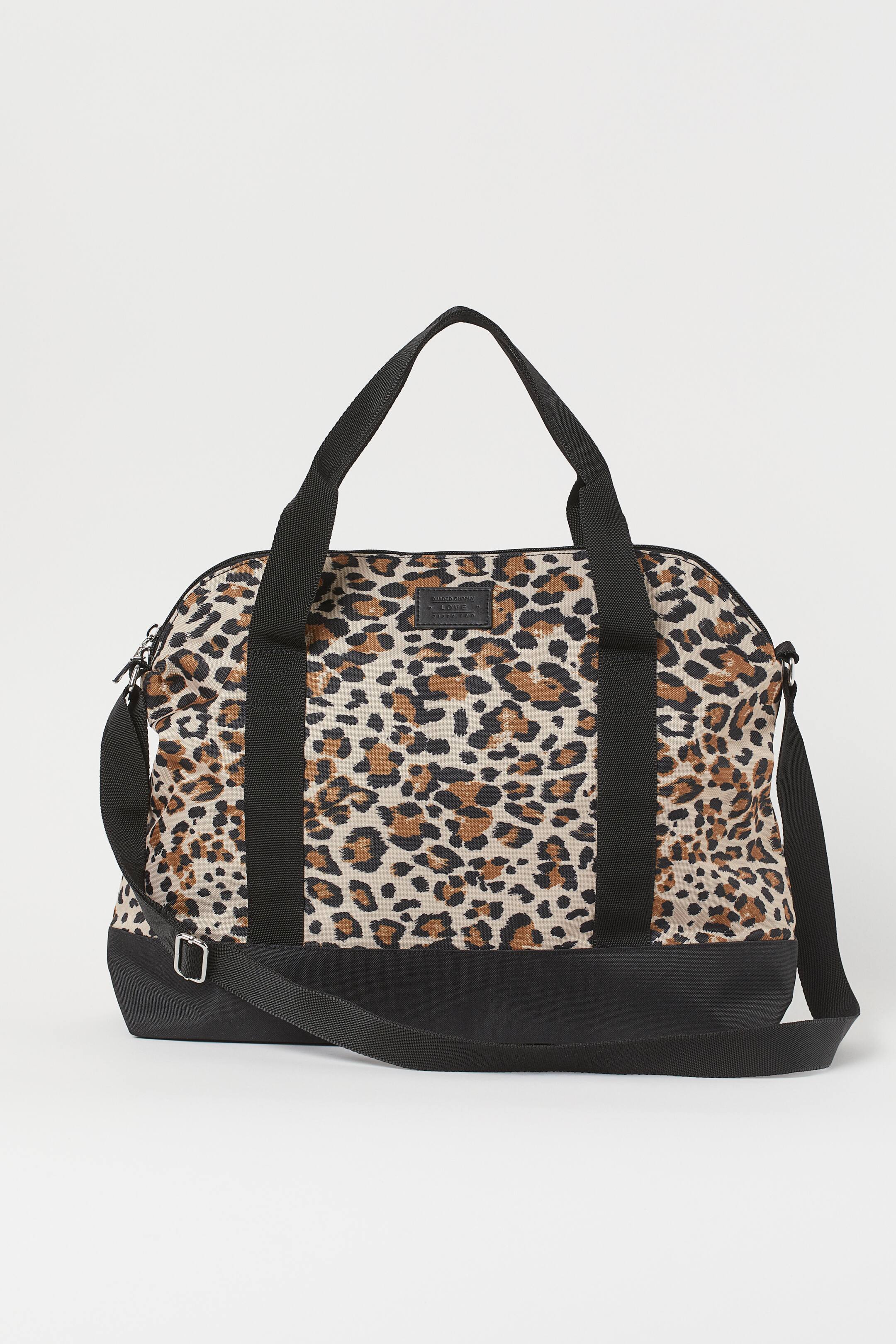 View larger image: Small weekend bag - Beige/Leopard print - Ladies | H&M HK 1