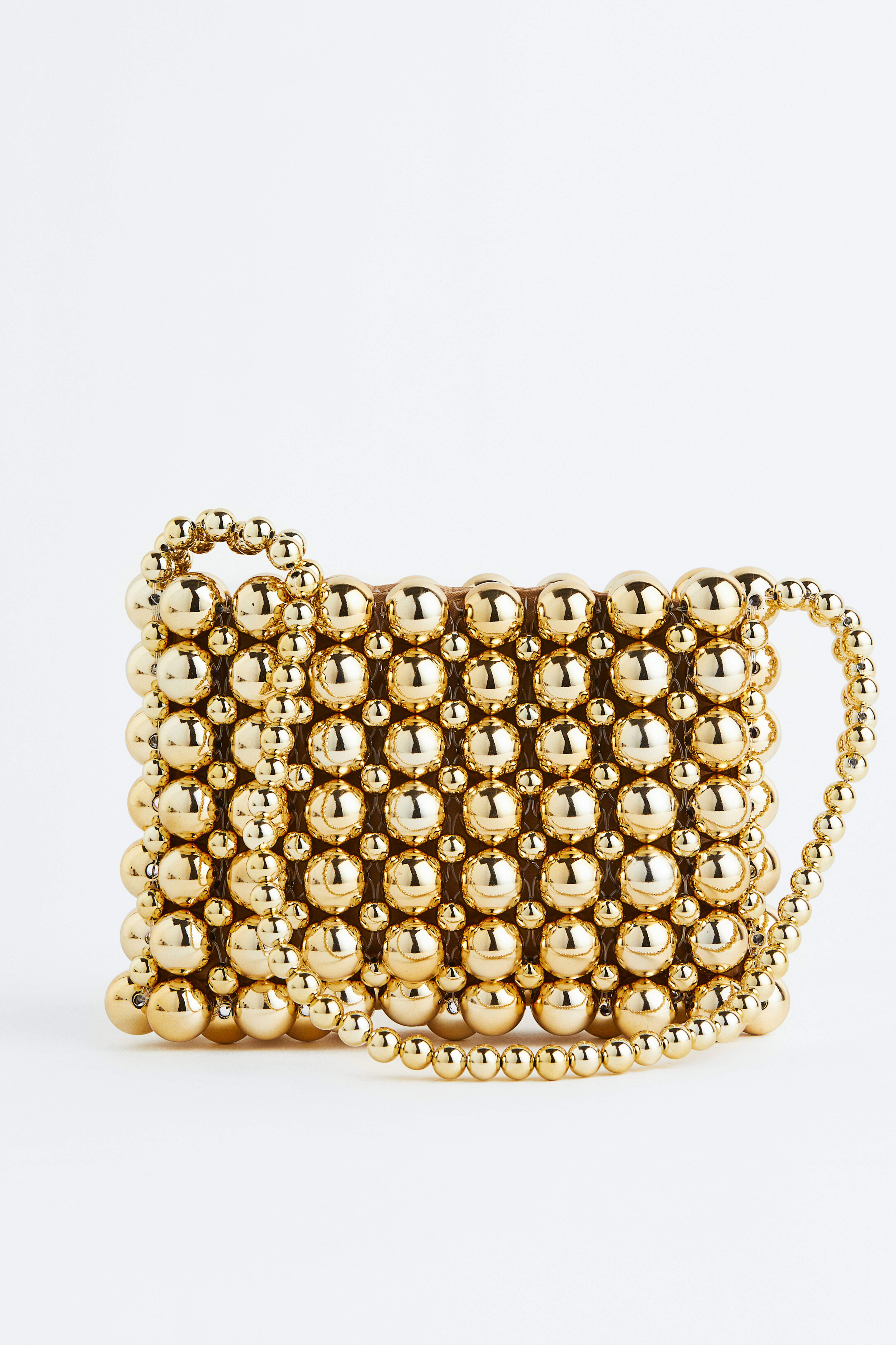 Fashion gold beaded purse