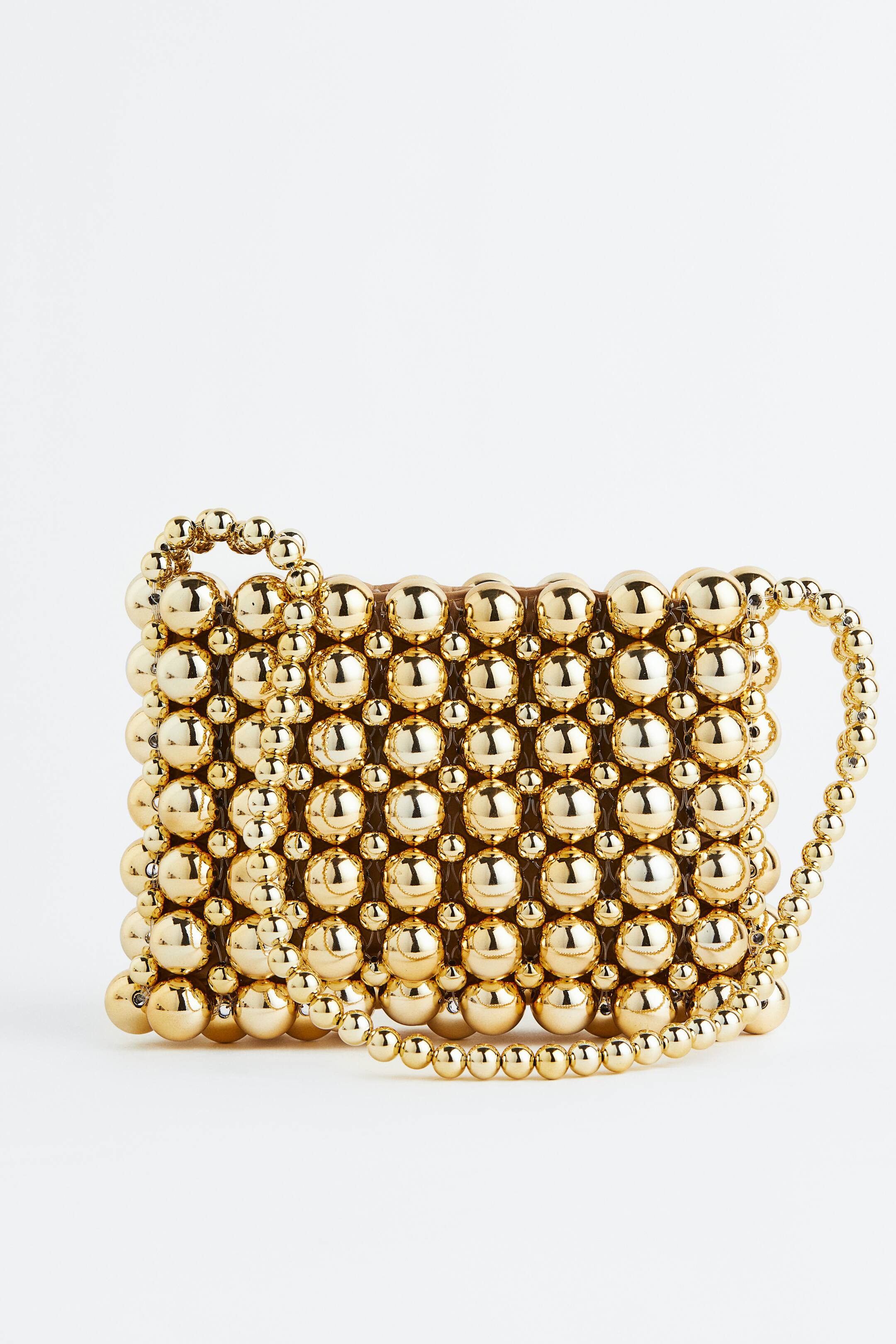 View larger image: Beaded Mini Shoulder Bag - Gold colour - Ladies | H&M AU 1