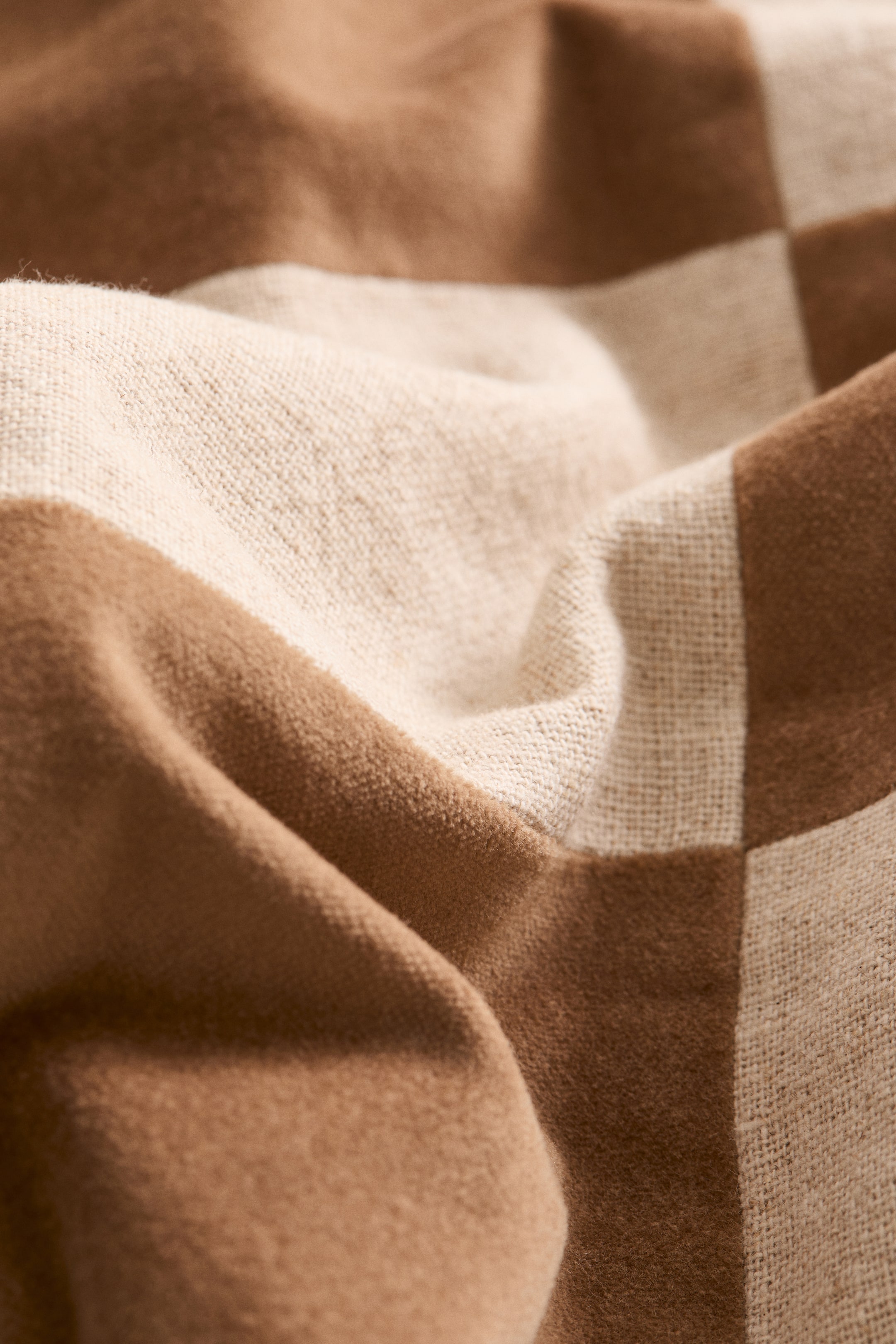 Housse de coussin en lin mélangé