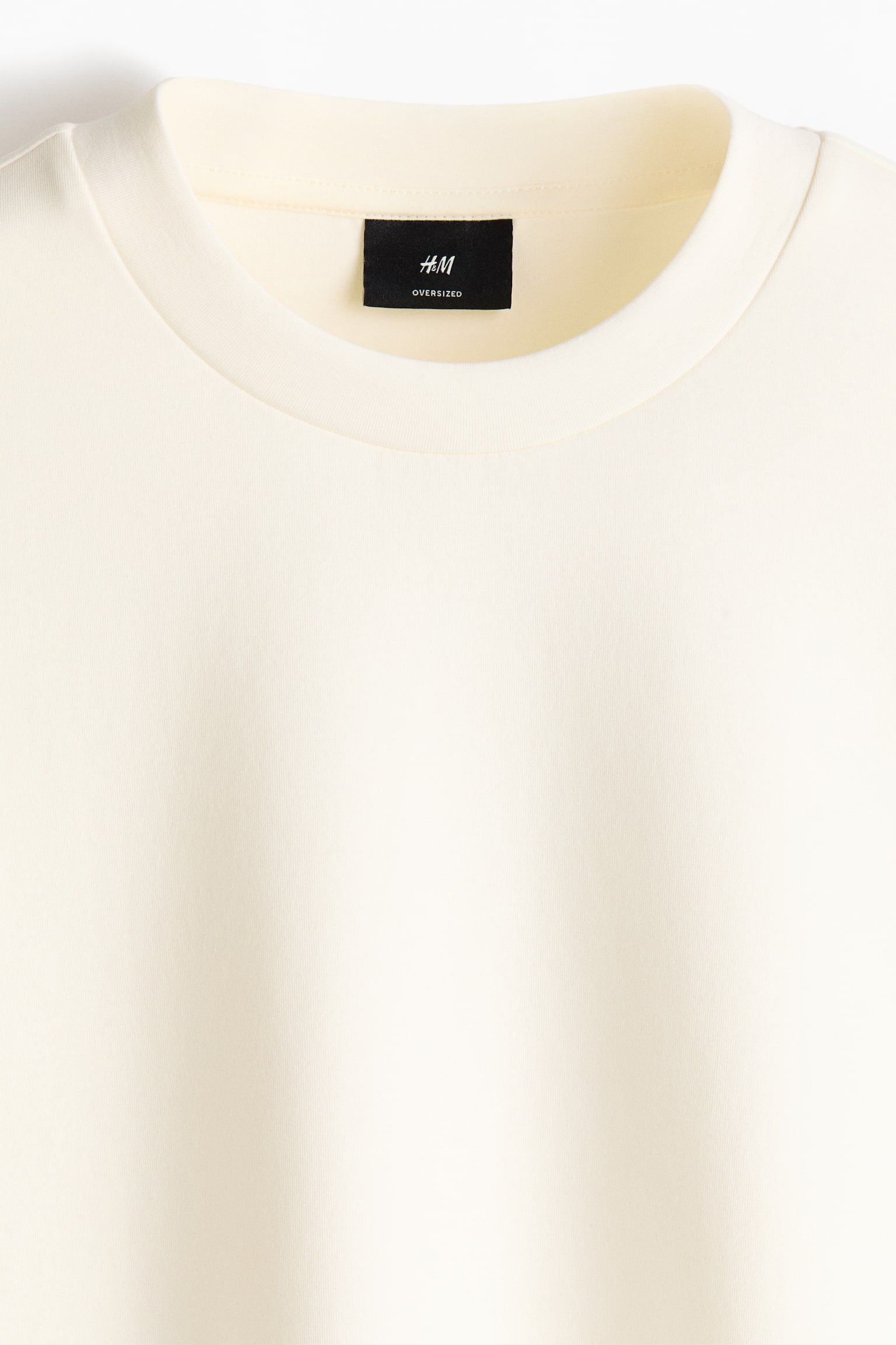 Oversized Fit Scuba T-shirt - Cream/Light grey marl/Light dusty green/Dark khaki green - 3