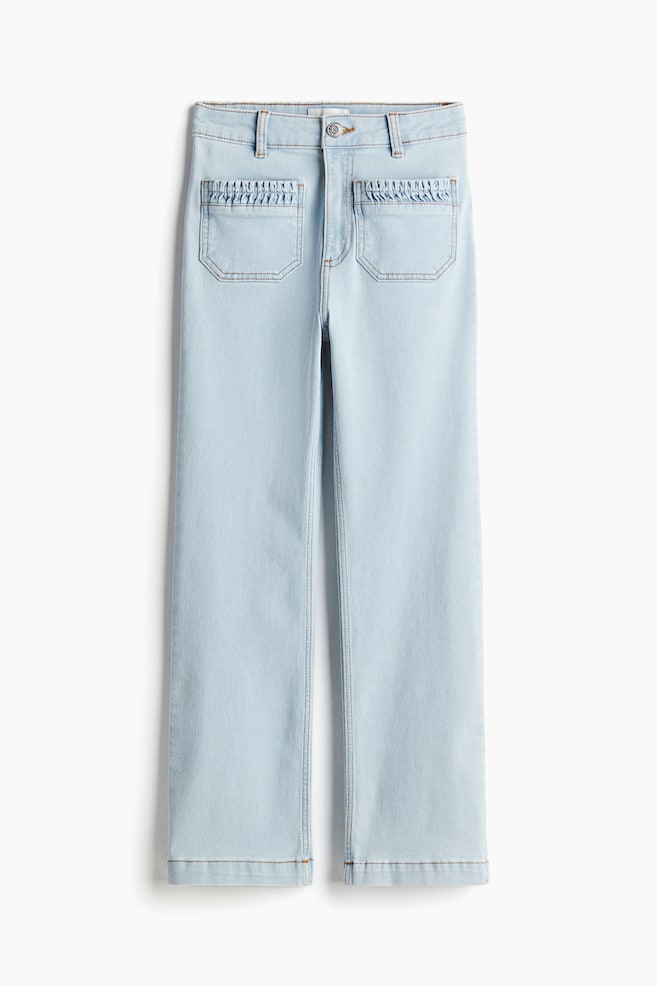 Cropped jeans - Light denim blue - 1