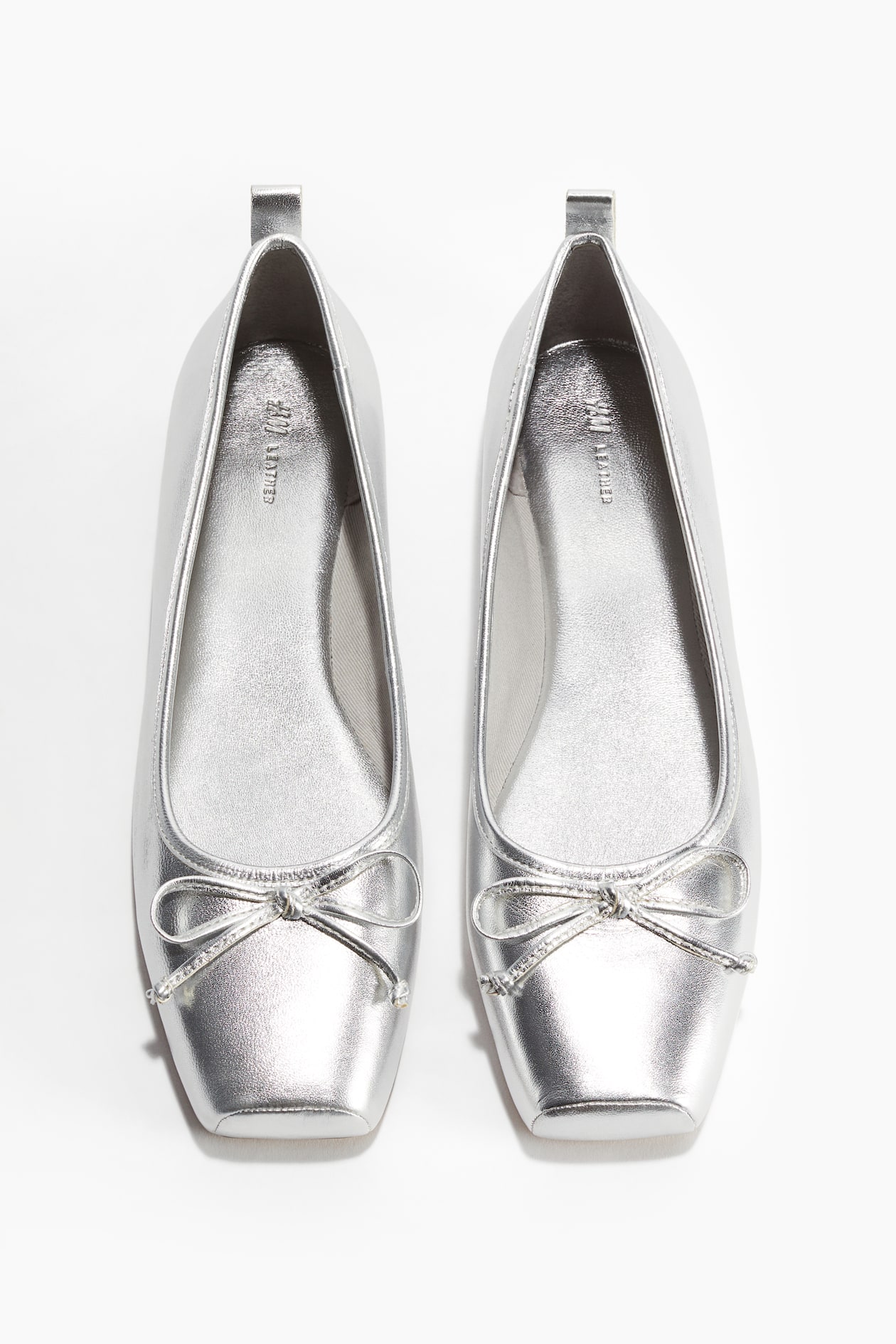 women-s-silver-coloured-leather-ballet-pumps-h-m-gb