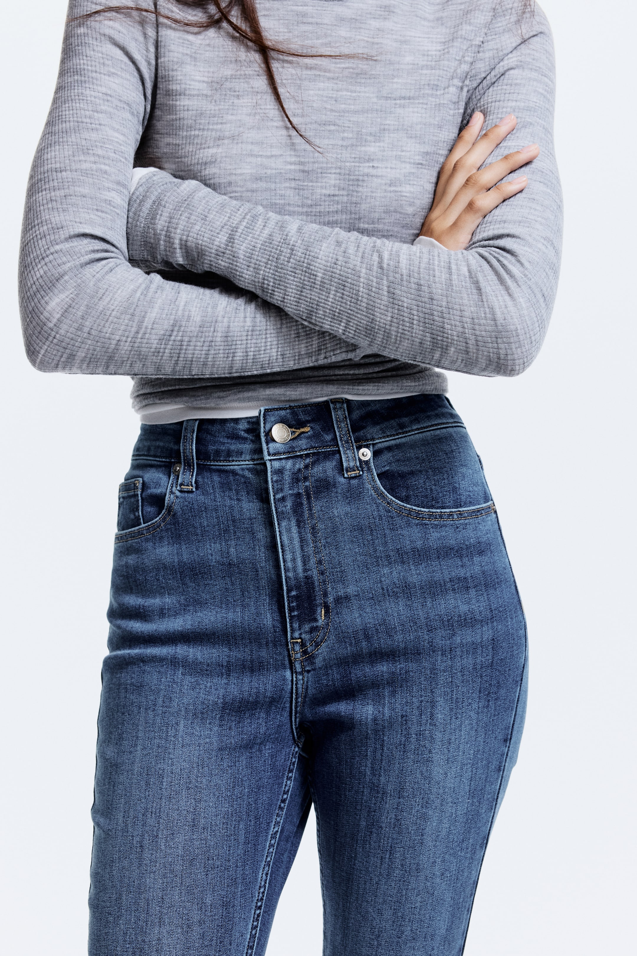 View larger image: Skinny High Jeans - Denim blue - Ladies | H&M GB 2