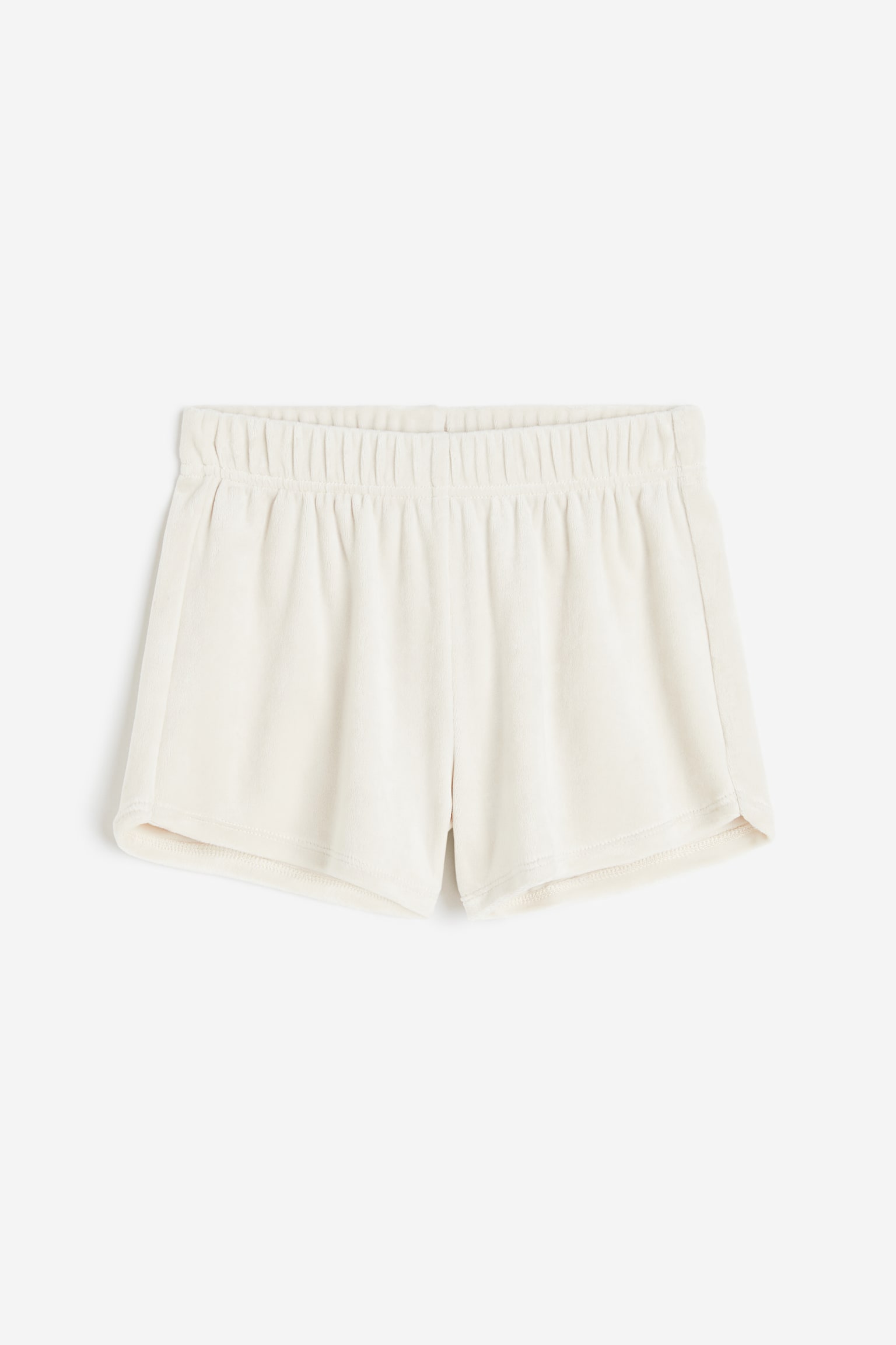 Velour shorts - Natural white - 1