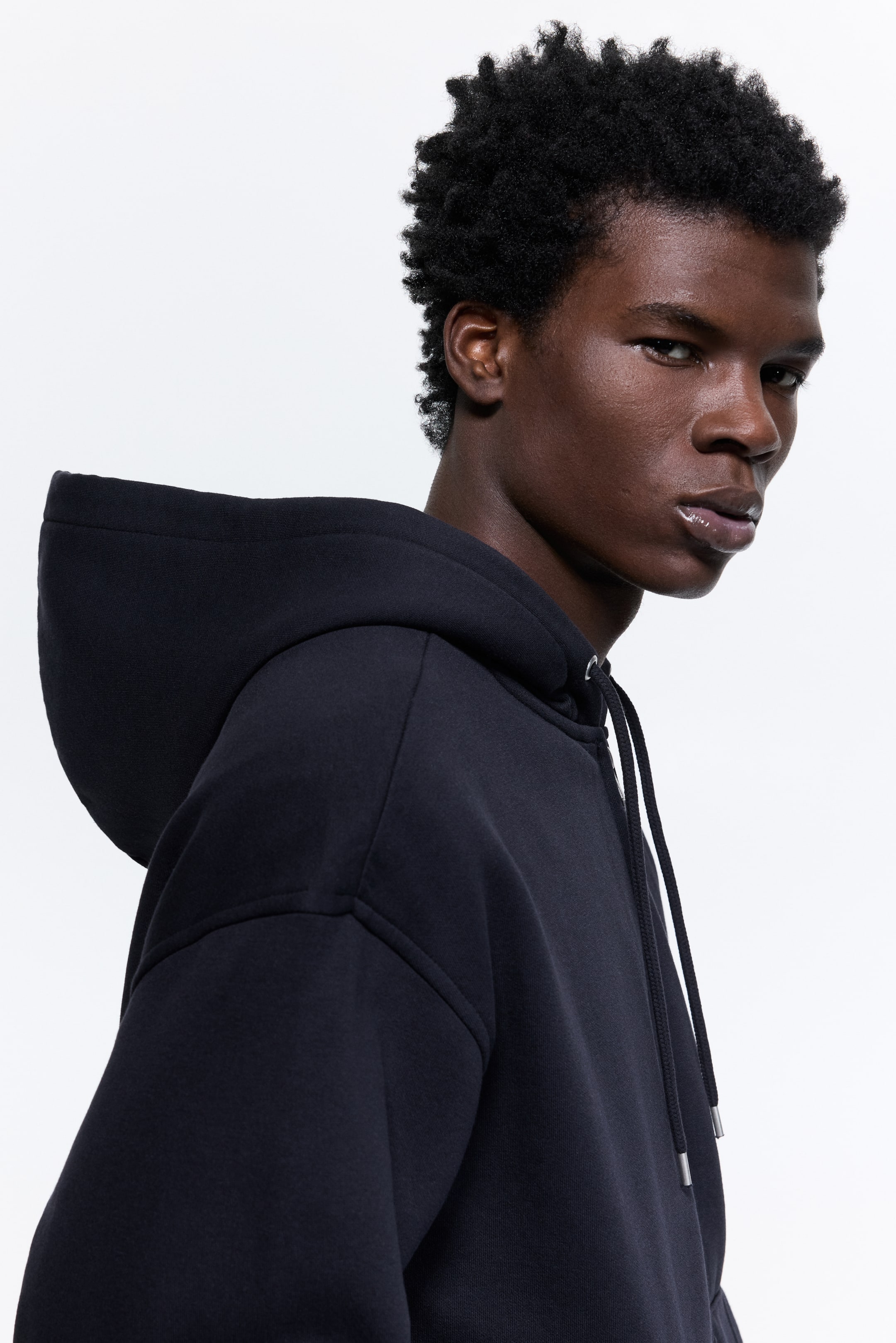 Näytä suurempi kuva: Vetoketjullinen huppari Loose Fit - Tummansininen - MIEHET | H&M FI 6