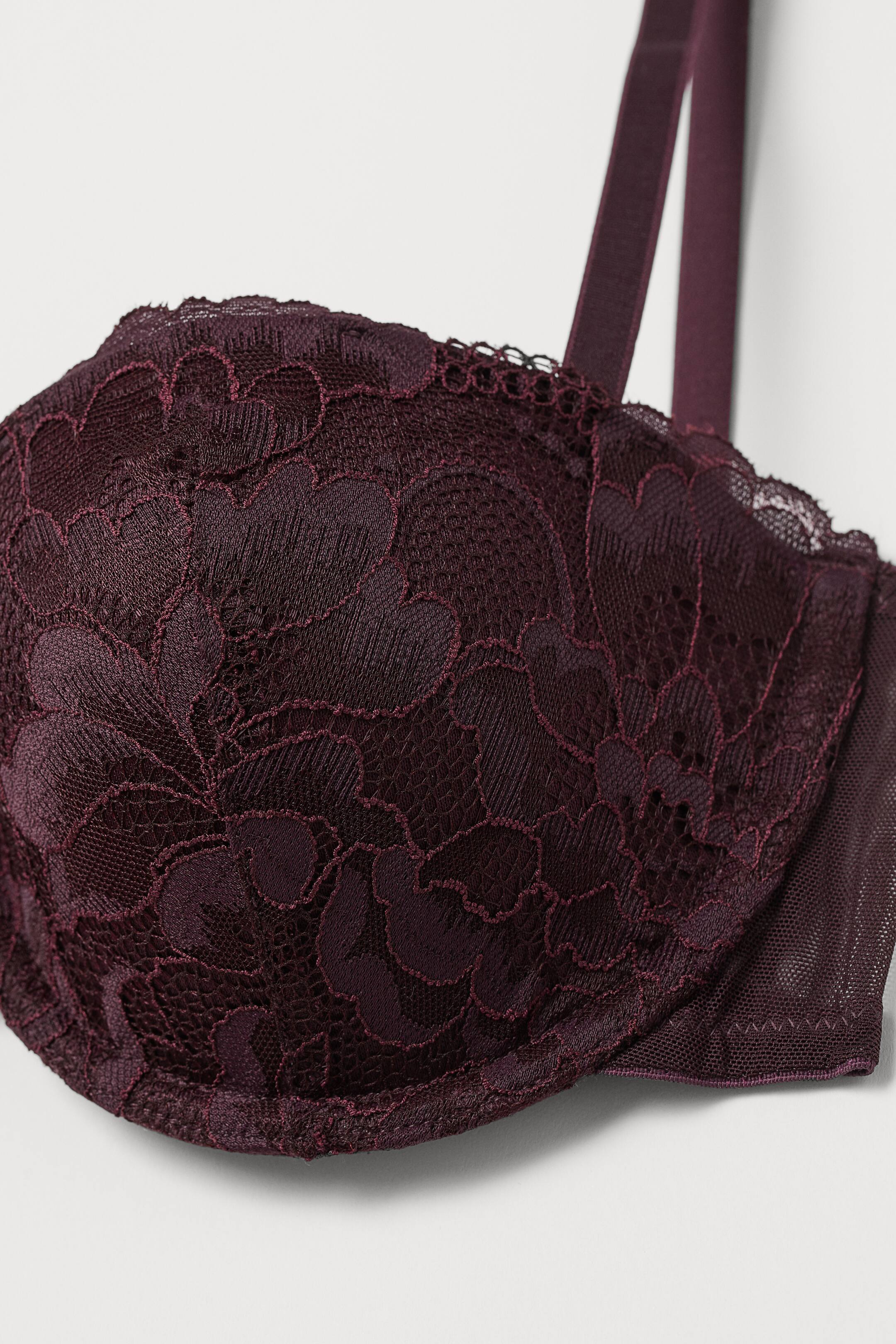 Größeres Bild ansehen: Balconette-BH aus Spitze - Pflaumenlila - Ladies | H&M DE 2