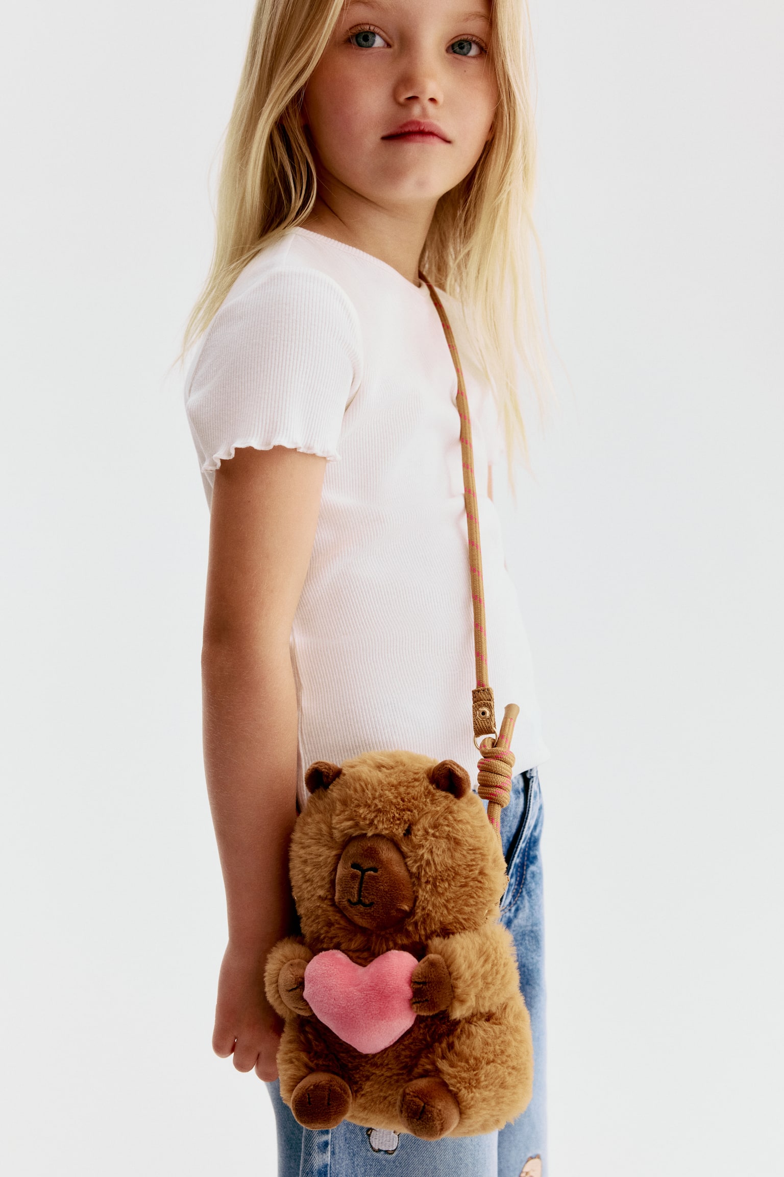 Детская сумка H&M Fluffy Crossbody, цвет: Коричневый — фото 3