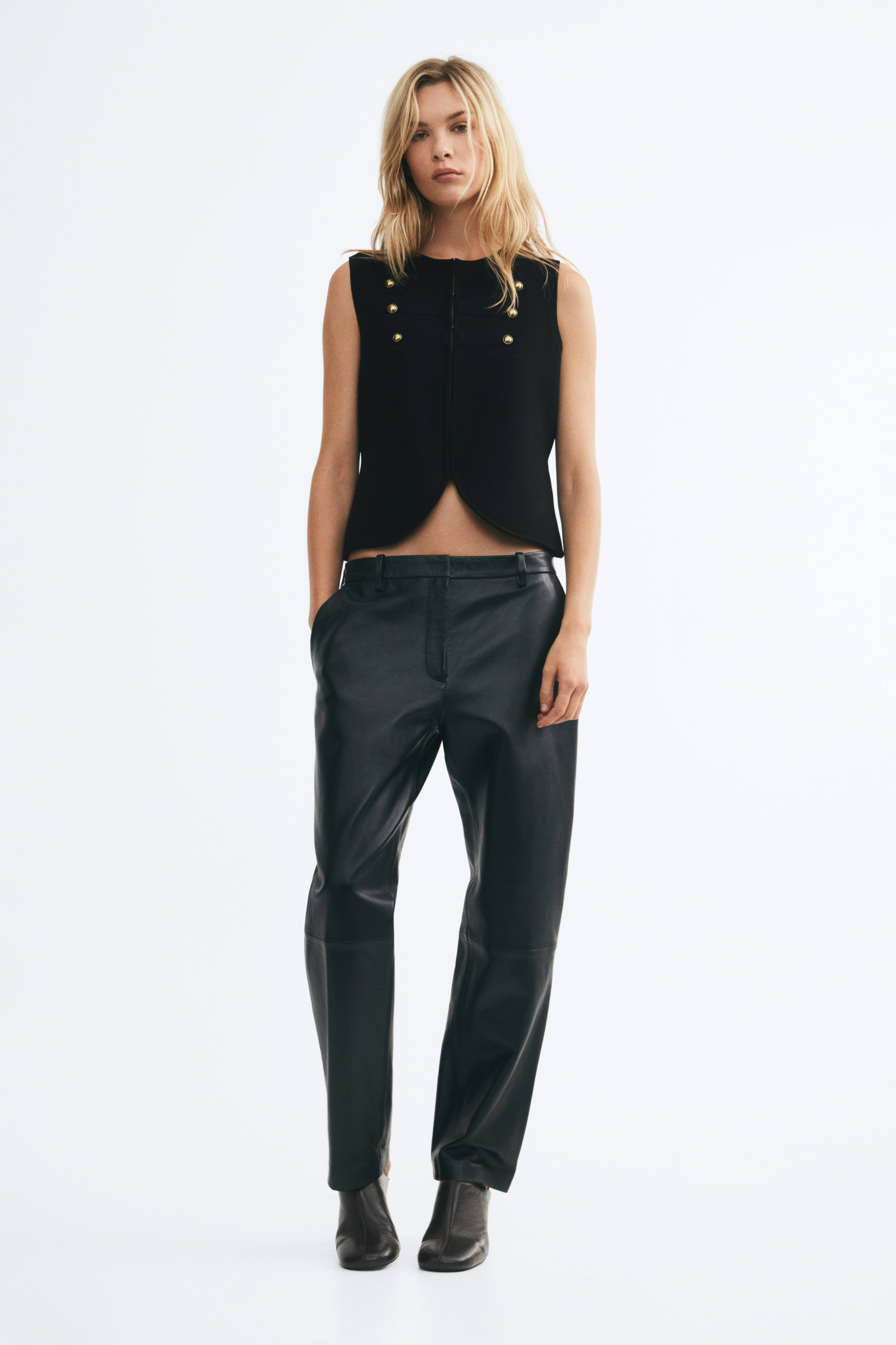 Button-Detail Vest