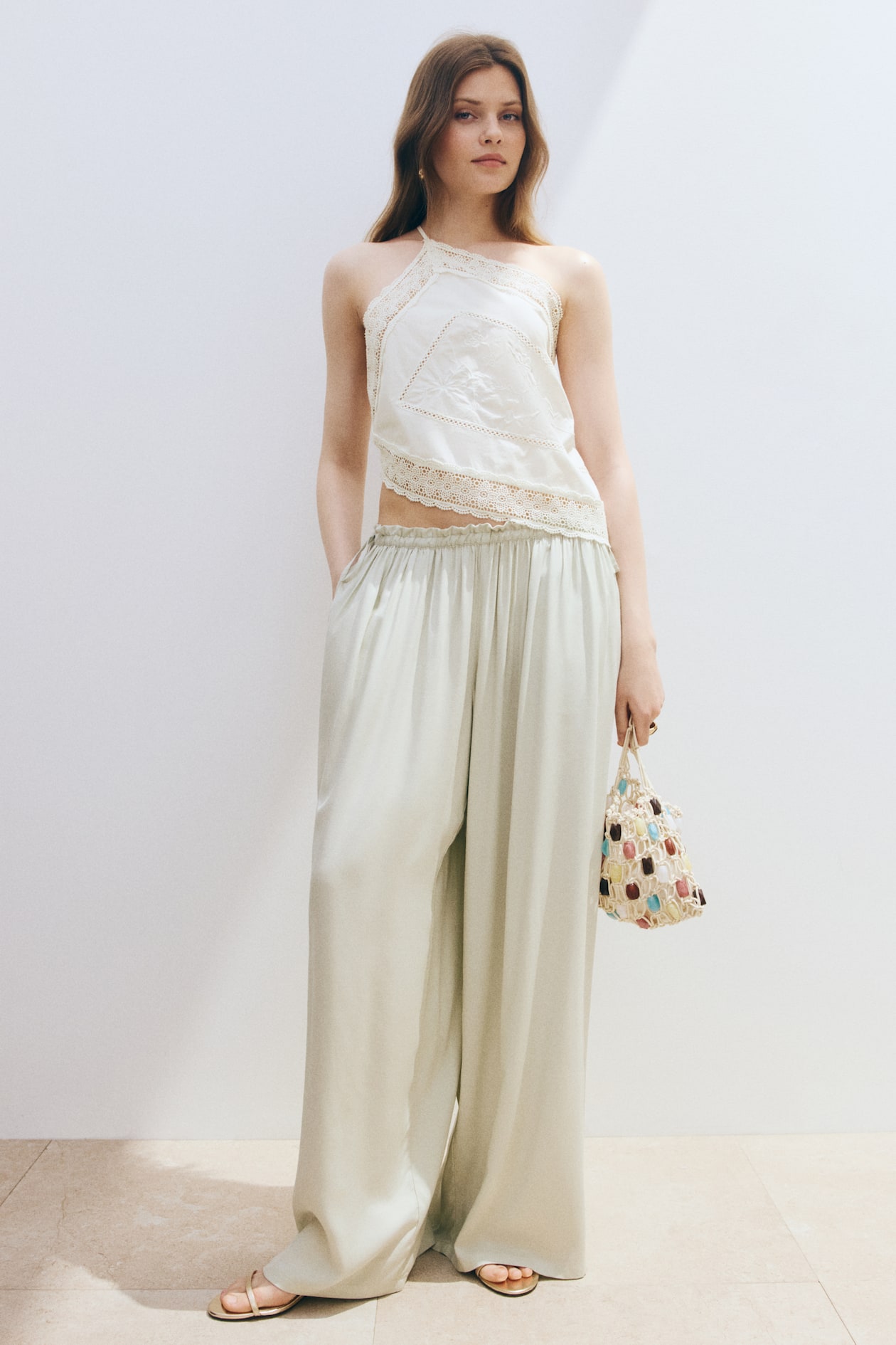 Lace-Trimmed One-Shoulder Top - image 5