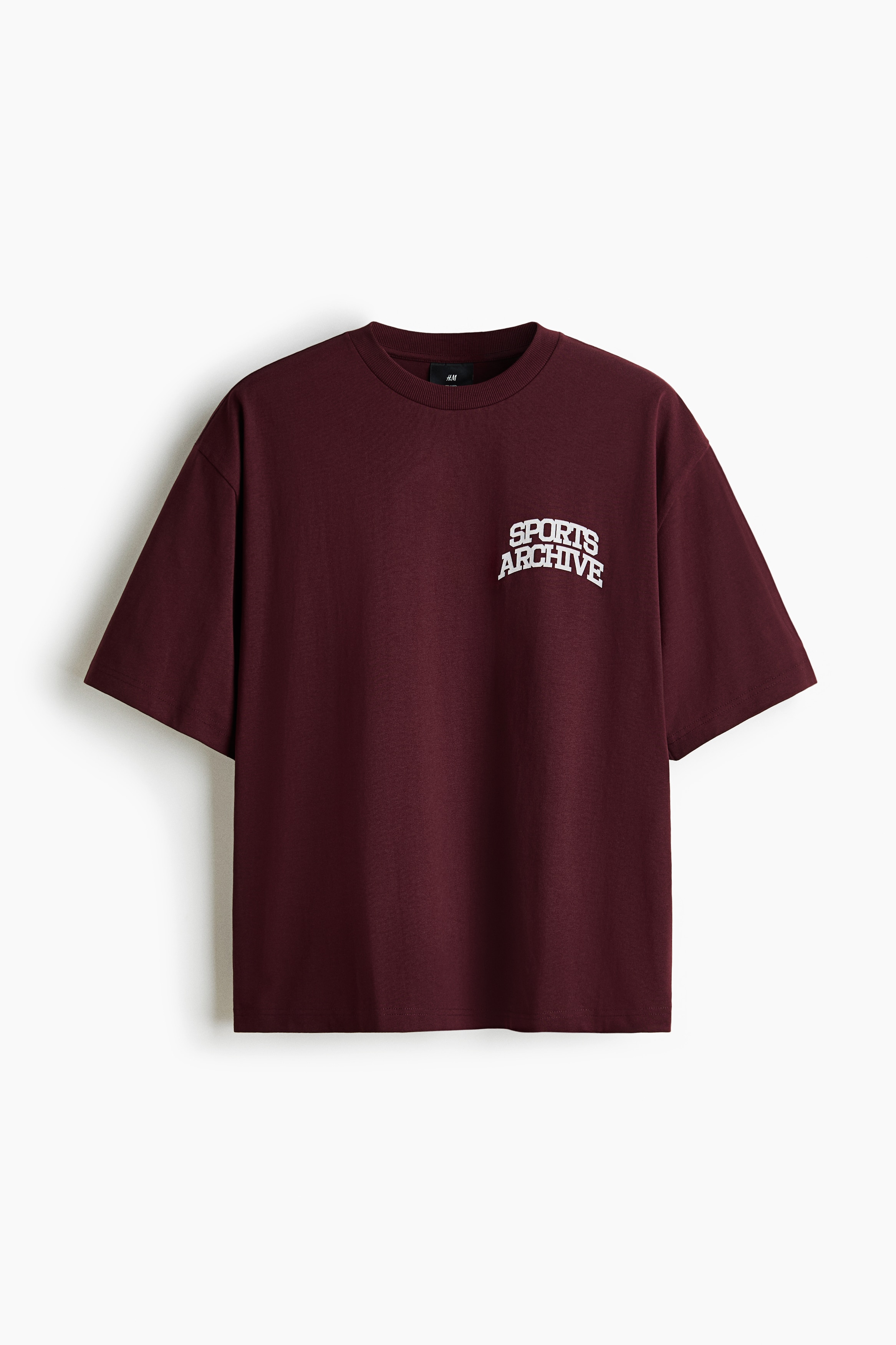 Relaxed Fit Printed cotton T-shirt - Dark red/Sports Archive/Light blue/Phys. Ed.