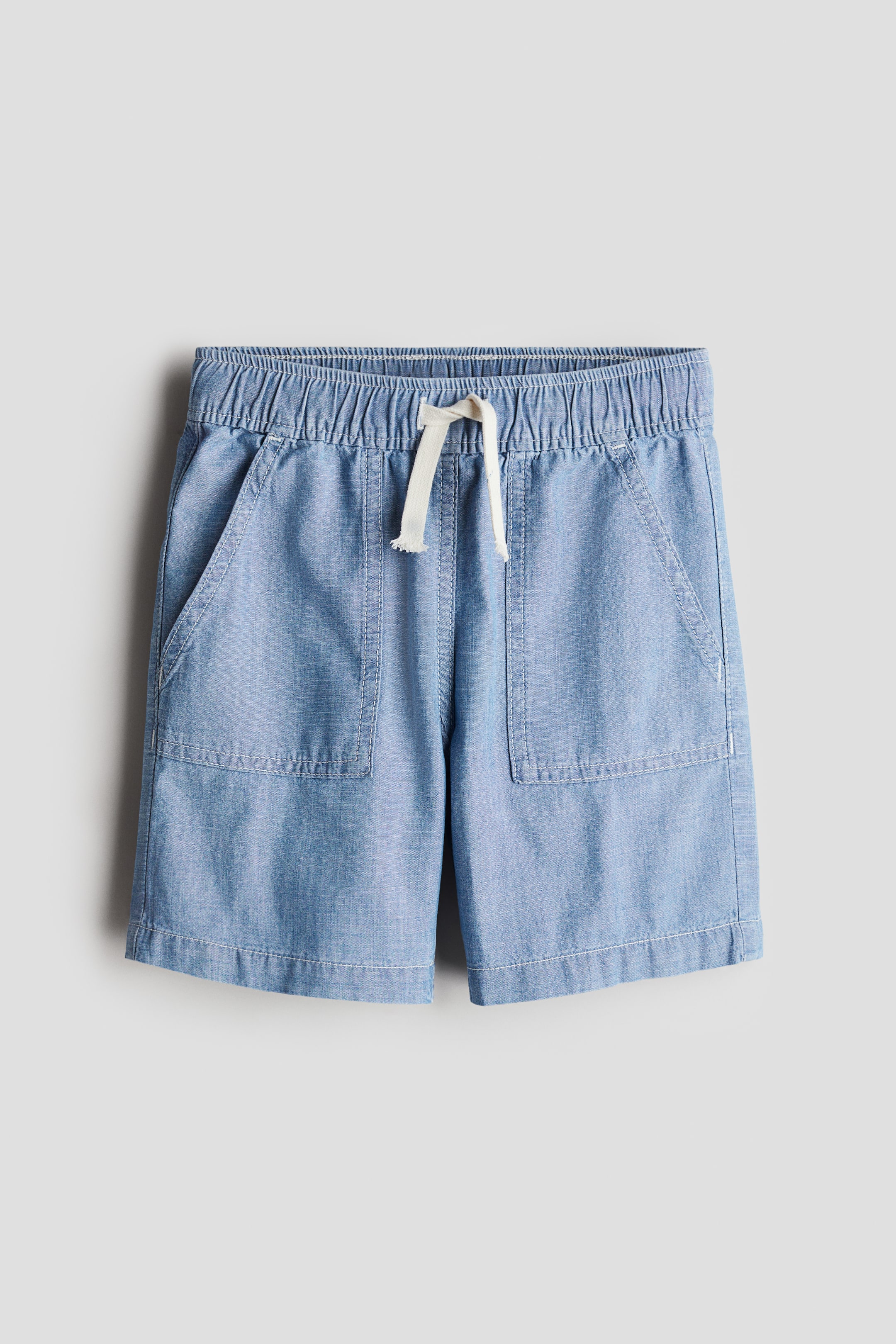 Cotton Denim Shorts