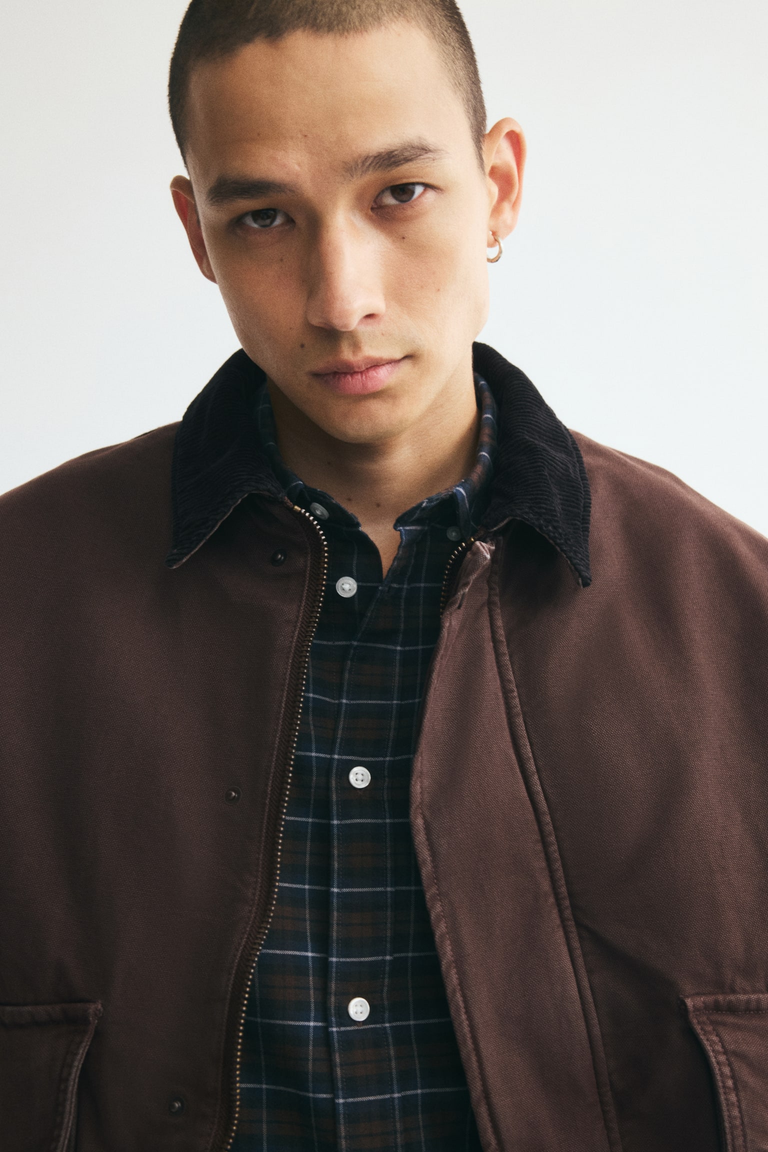 Мужская куртка H&M Workwear, цвет: Коричневый — фото 4