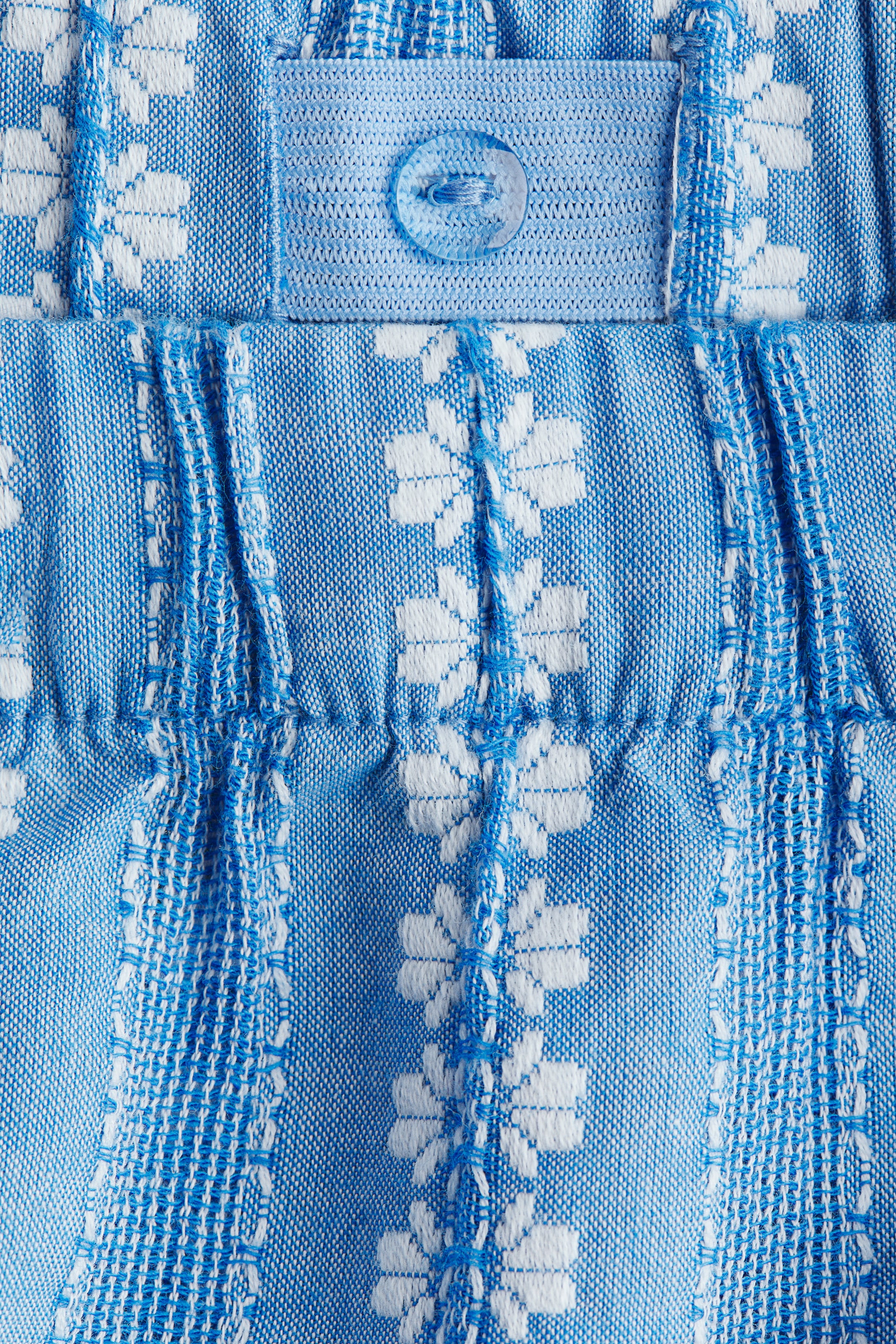 2-piece embroidery-detail cotton set