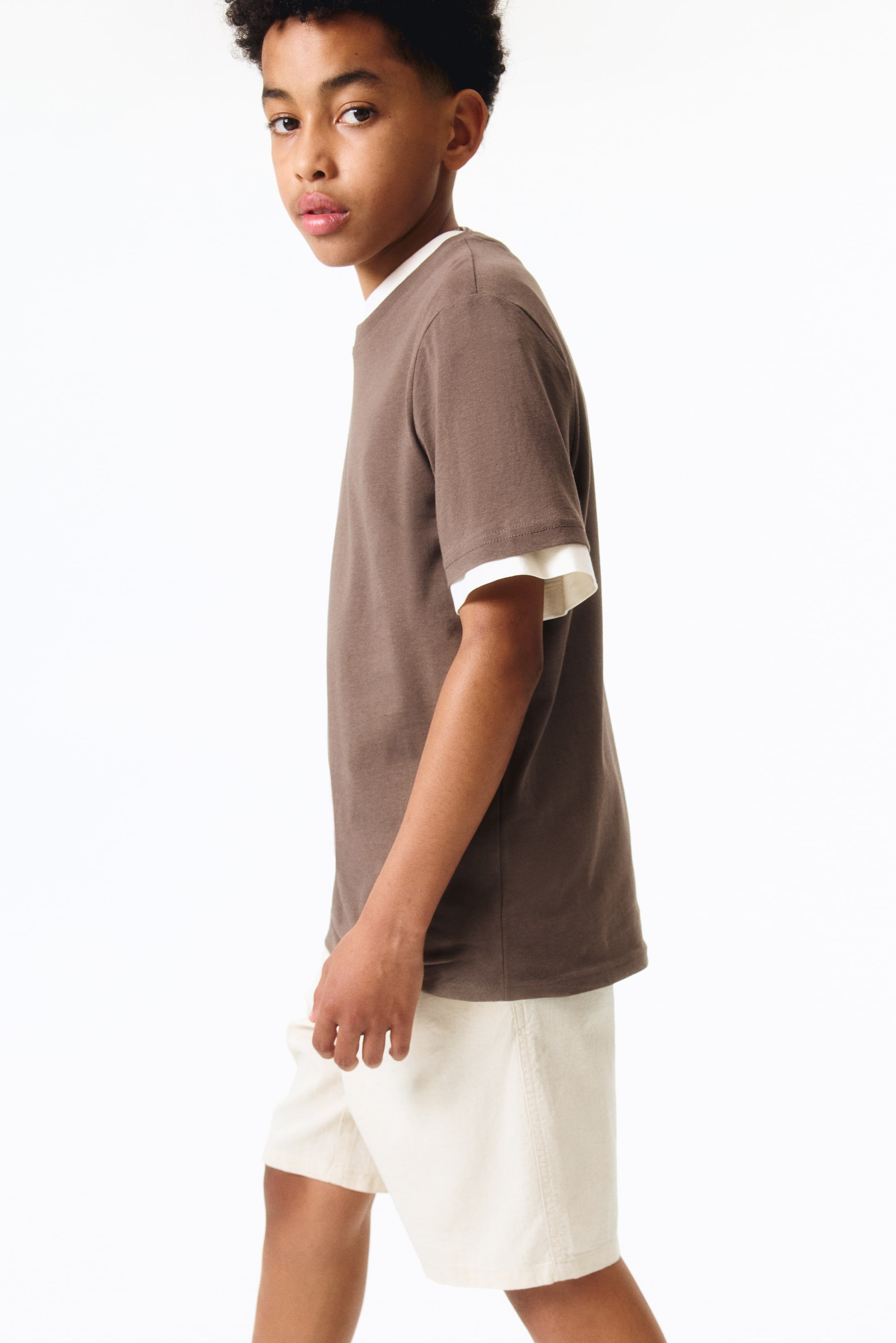 Детские шорты H&M Linen-Blend Shorts — фото 4