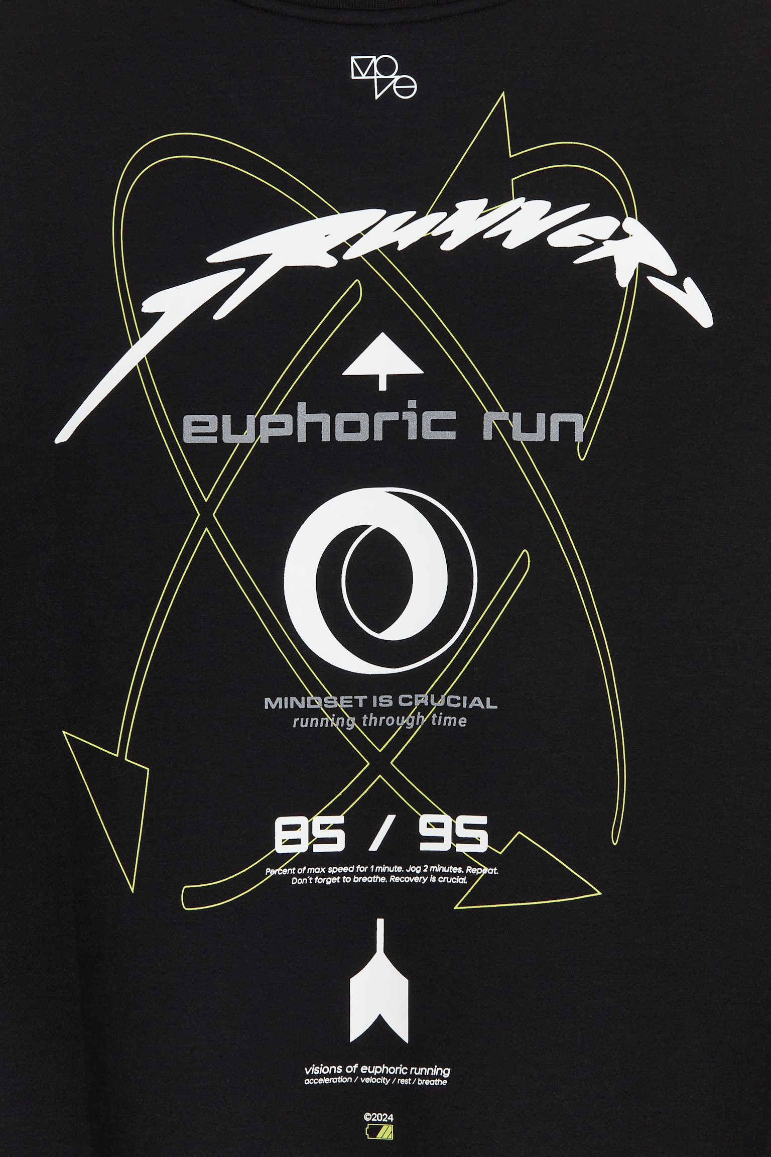 DryMove™ Sports sweatshirt - Black/Euphoric Run - 3