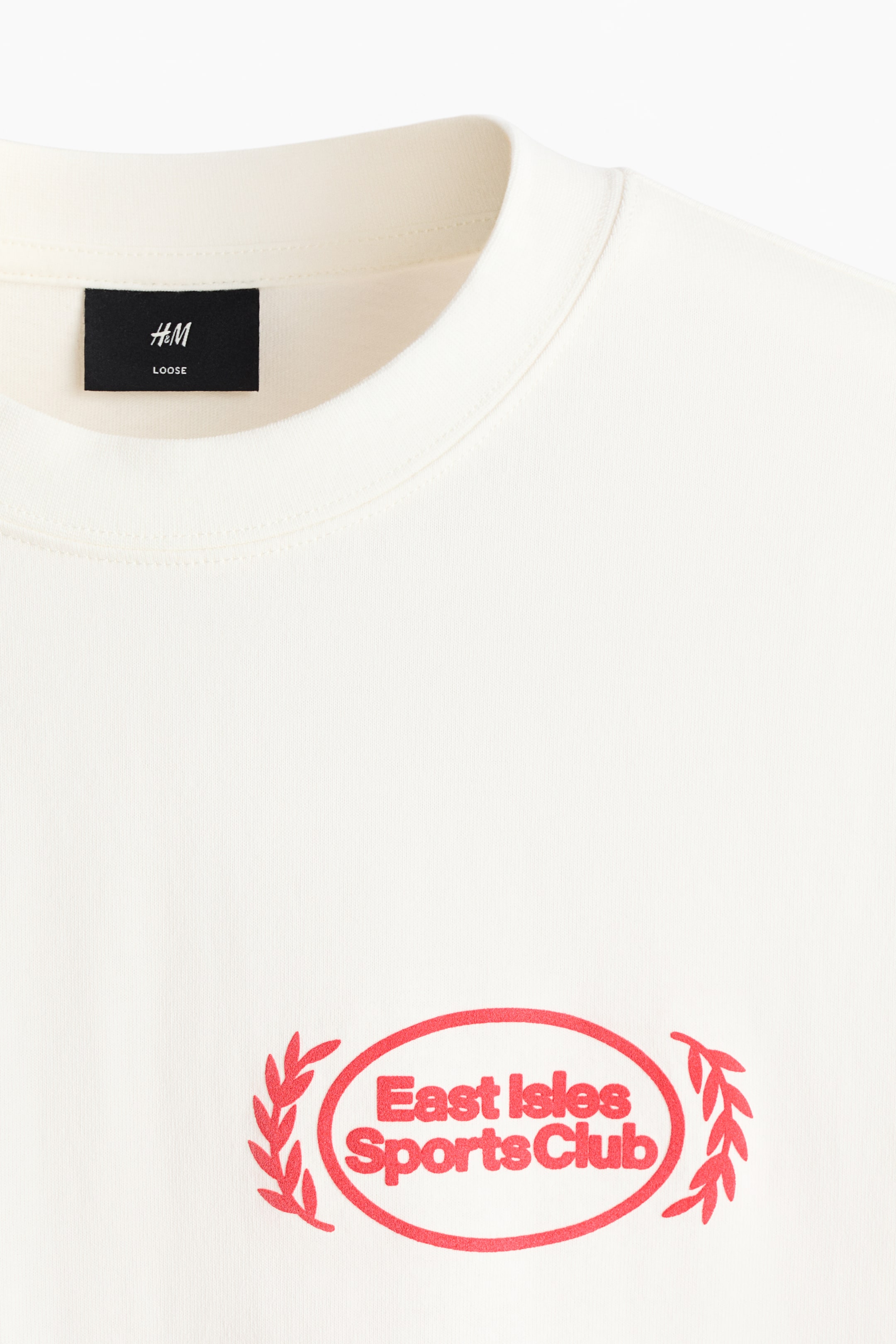 T-shirt imprimé ample avec manches longues