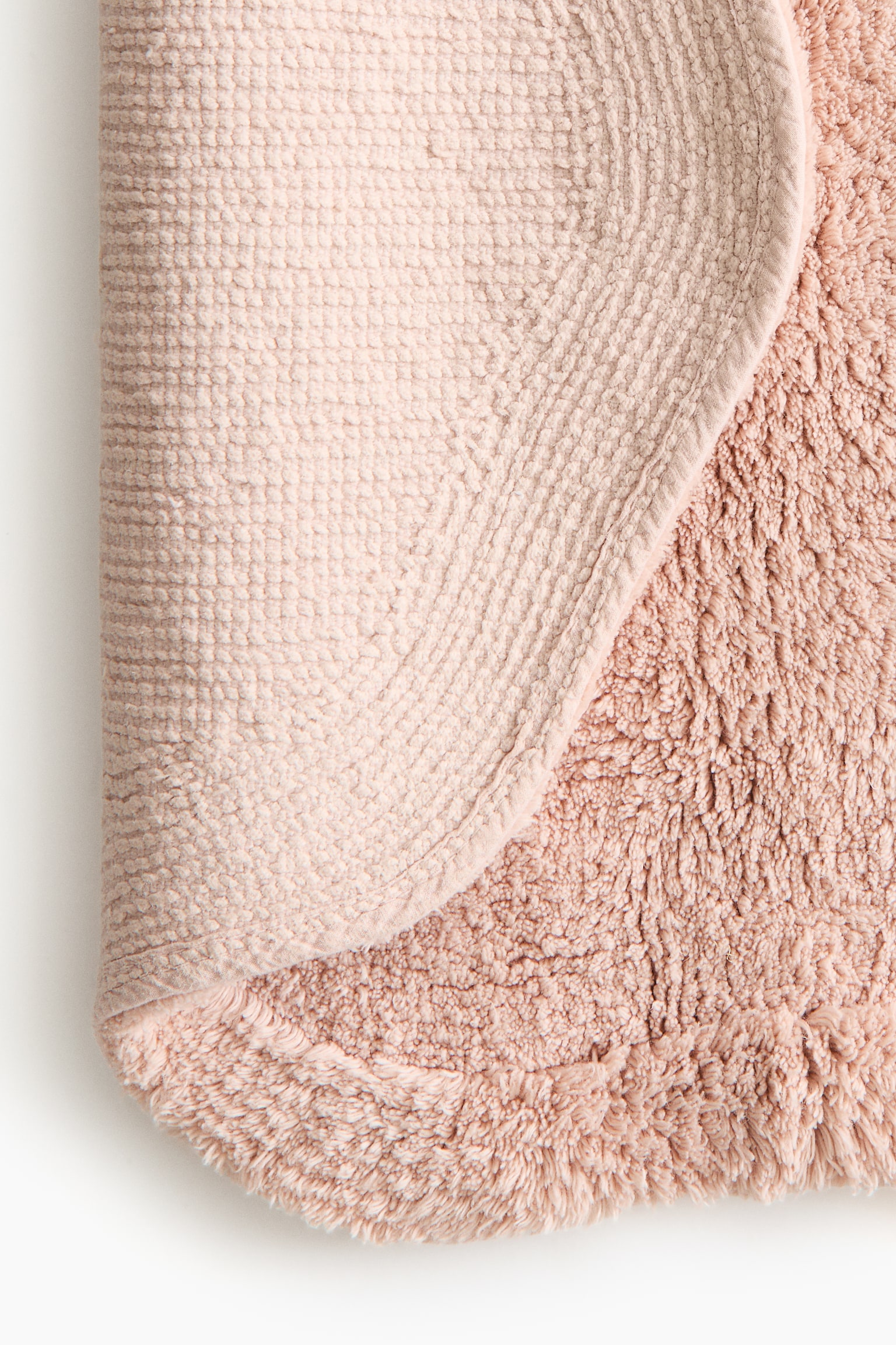 Tufted cotton bath mat - Powder pink/Greige/White - 3