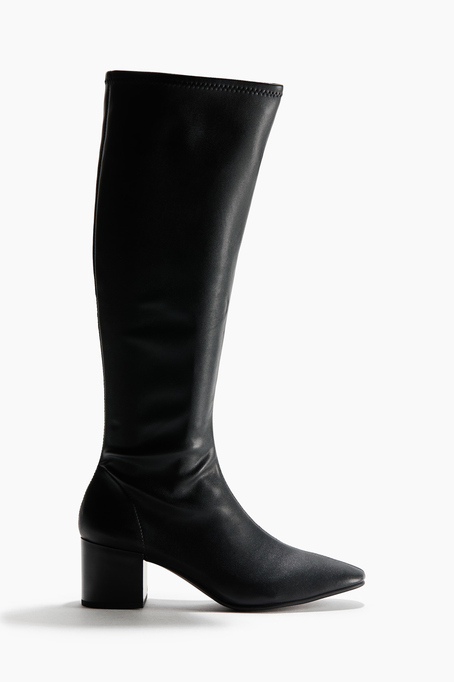 Женские ботинки H&M Knee-High Sock, цвет: Чёрный — фото 1