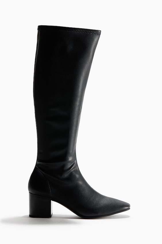 Женские ботинки H&M Knee-High Sock, цвет: Чёрный