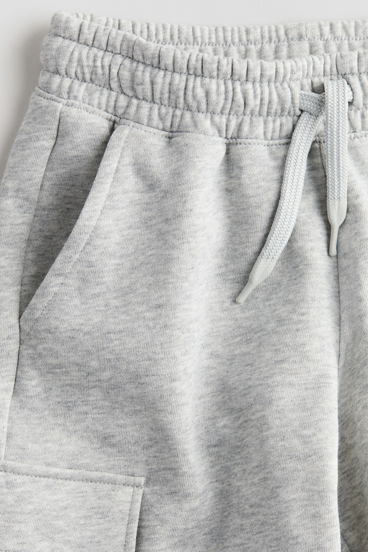 Cargo sweatshorts - Light grey marl - 4