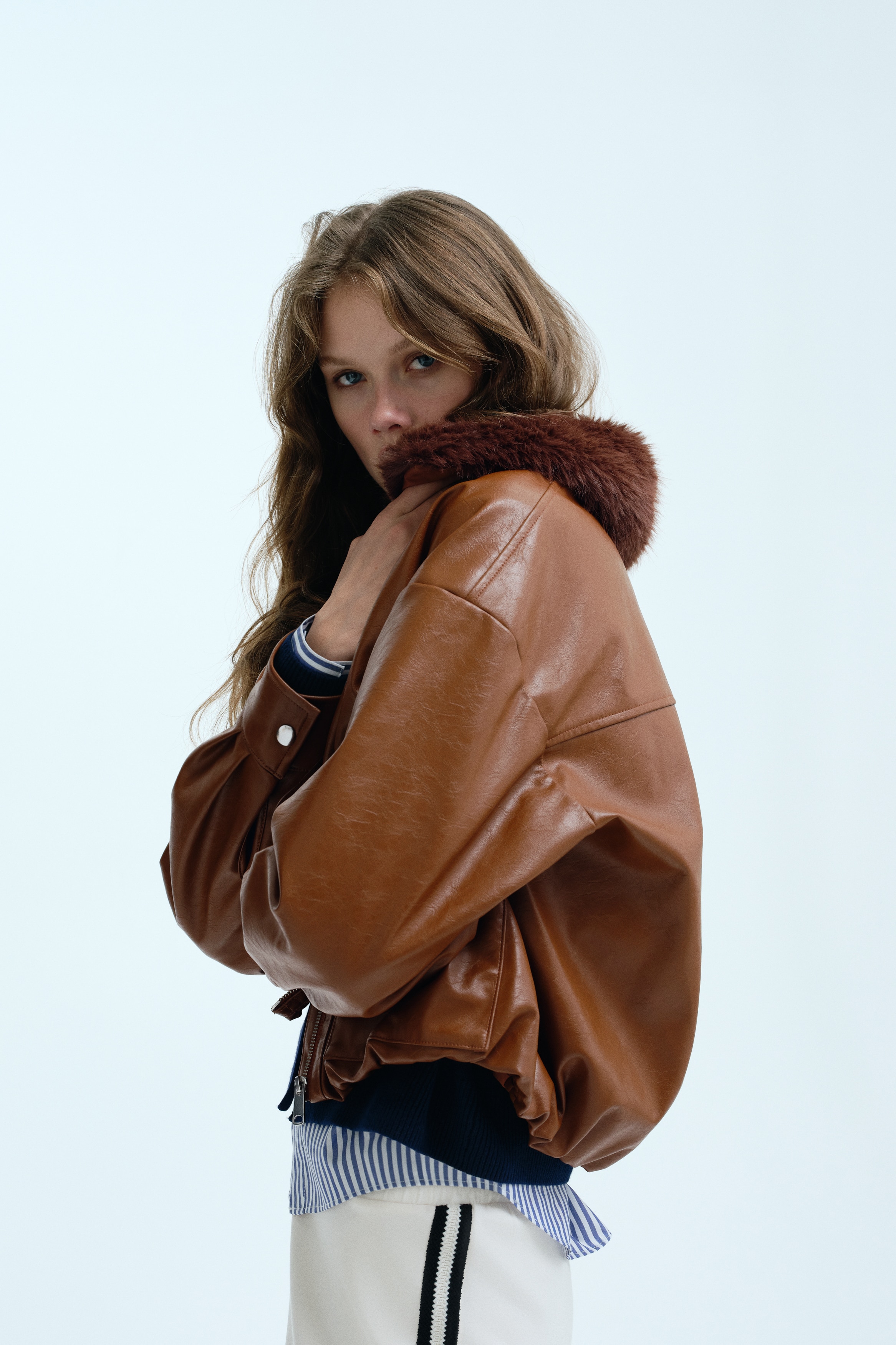 楽天ポイント還元】H & M - フラッフィカラージャケット - ベージュ