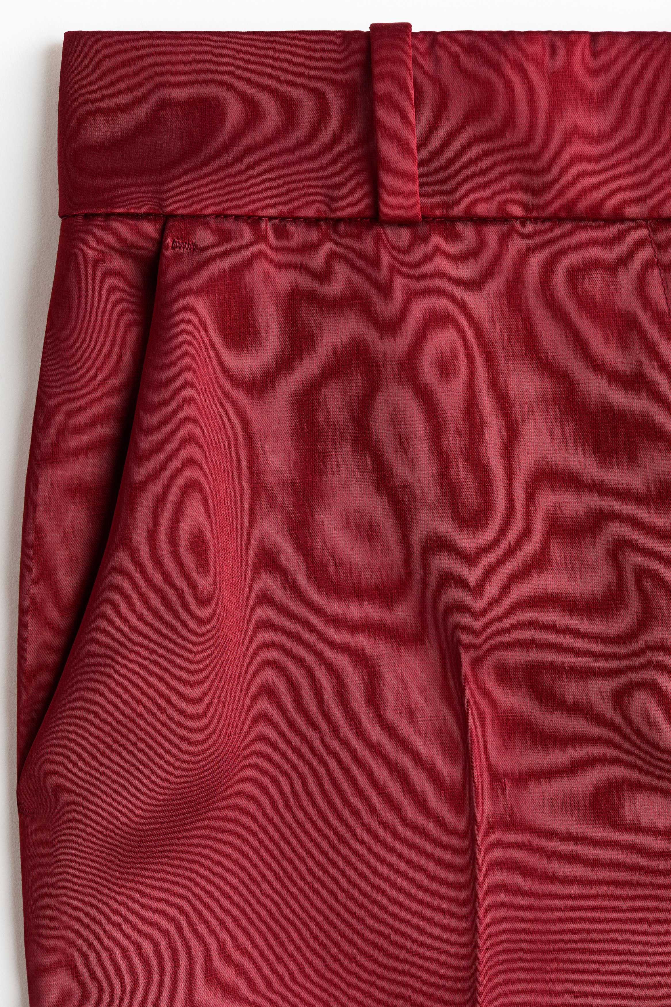 High-waisted tailored trousers