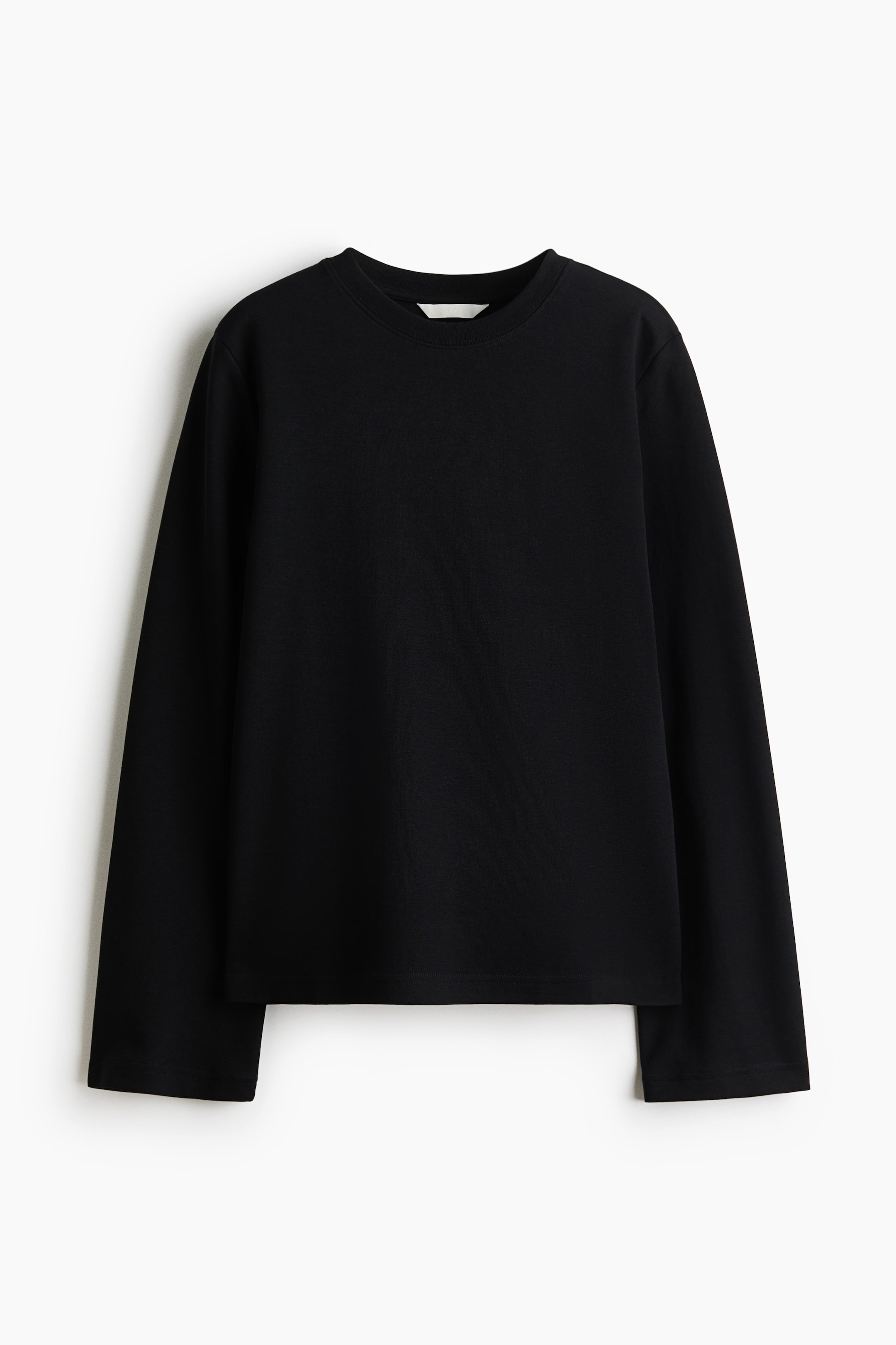 View larger image: Long-sleeved jersey top - Black - Ladies | H&M 1