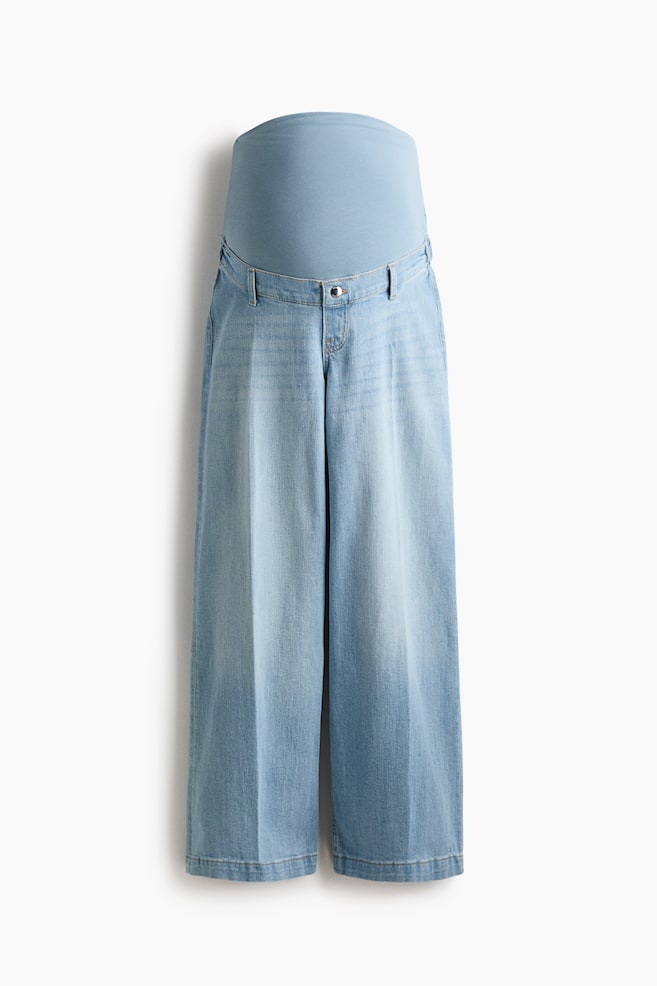 MAMA Wide Leg Jeans - Light denim blue - 1