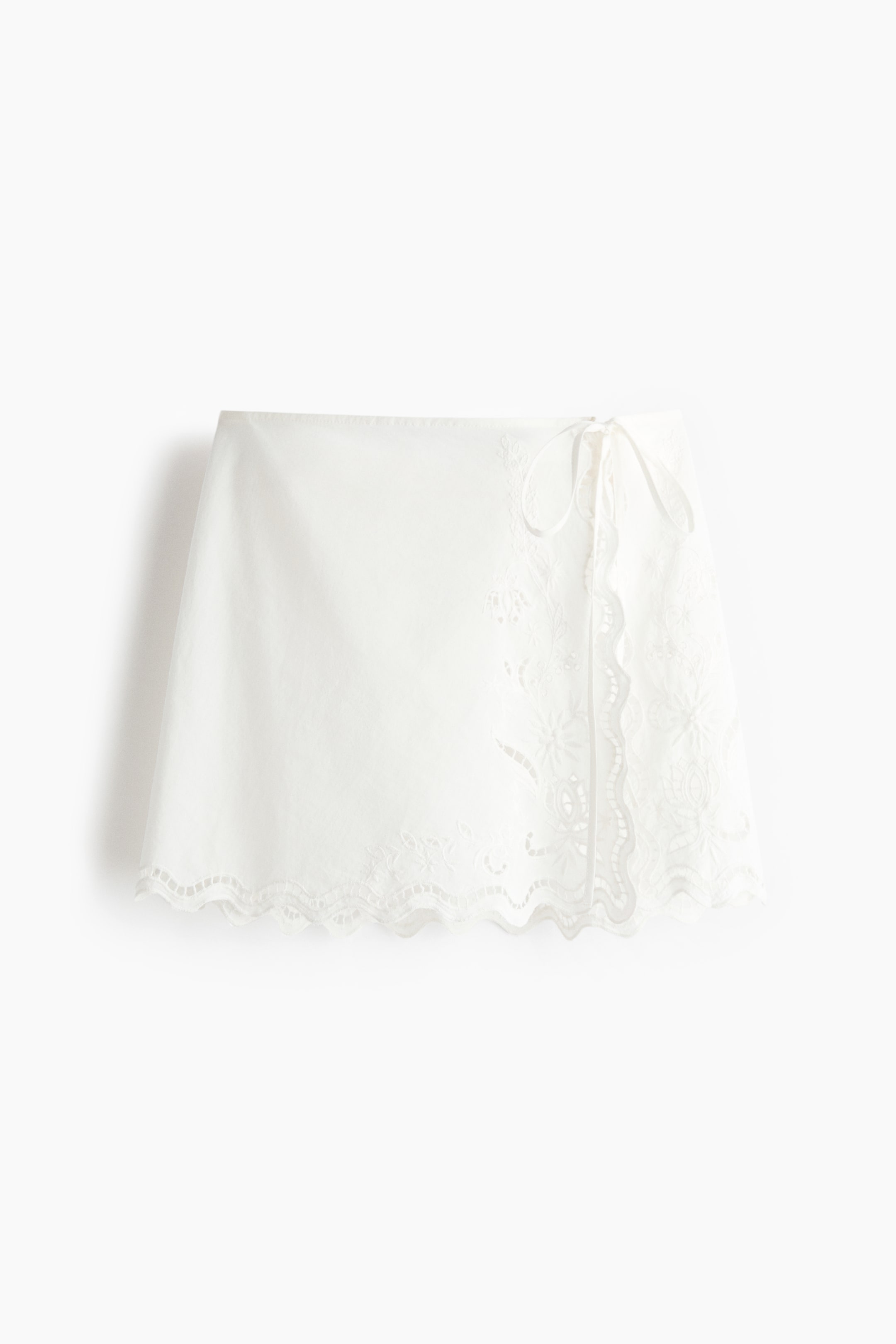 Женские юбки H&M Tie-Detail Cotton Beach Skirt