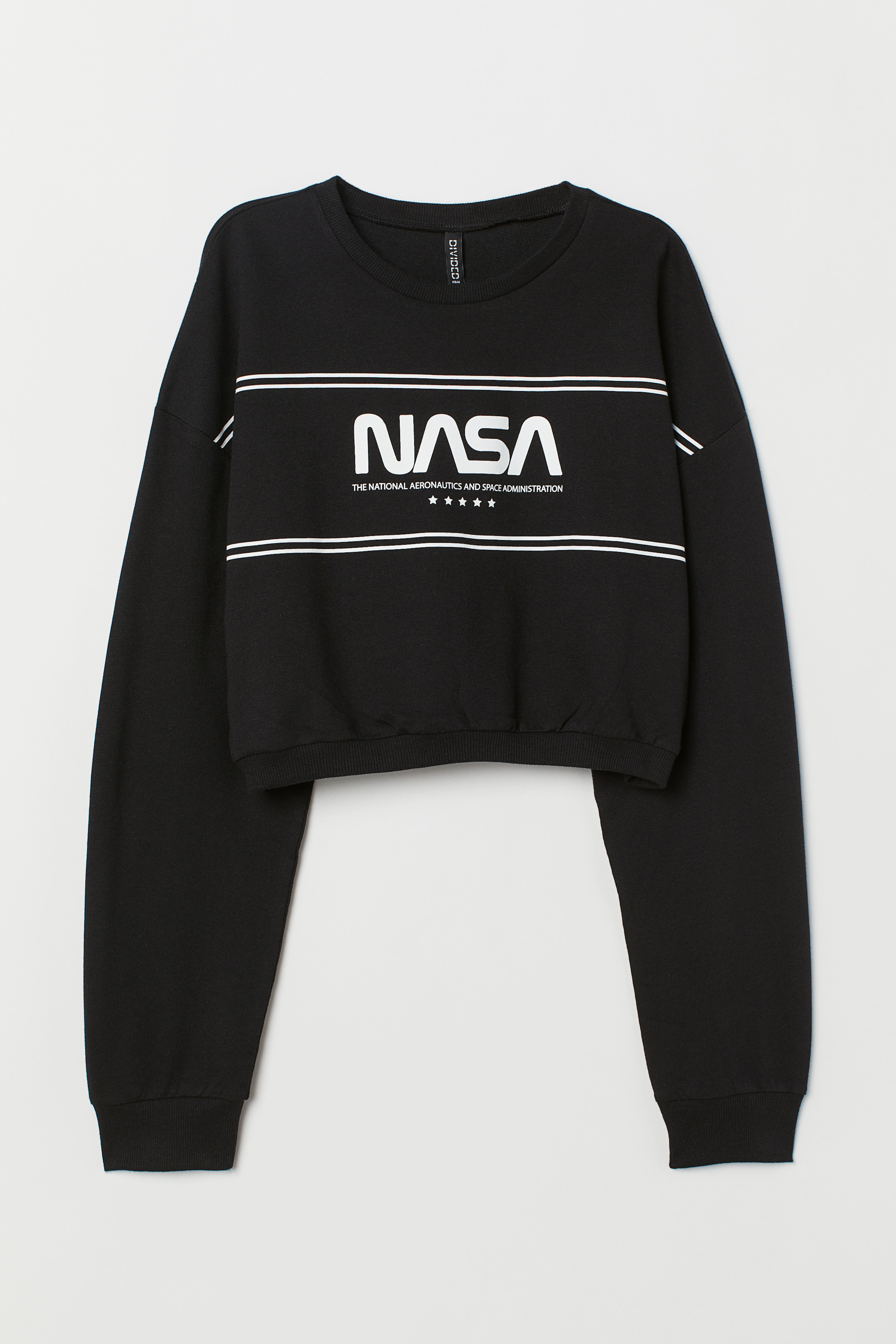 H&m nasa crop top best sale