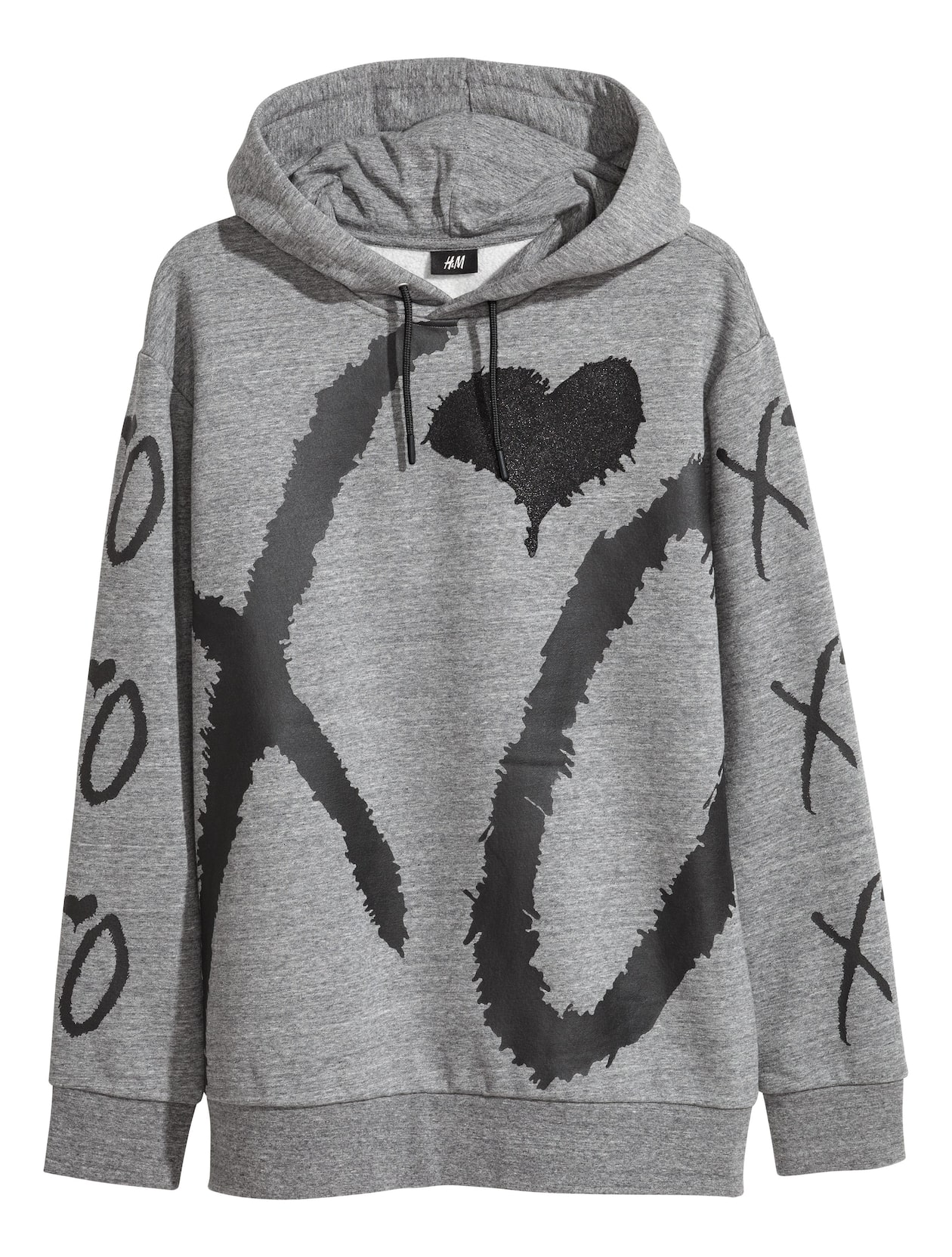 Kapüşonlu Üst Gri kırçıllı/XO ERKEK H&M TR