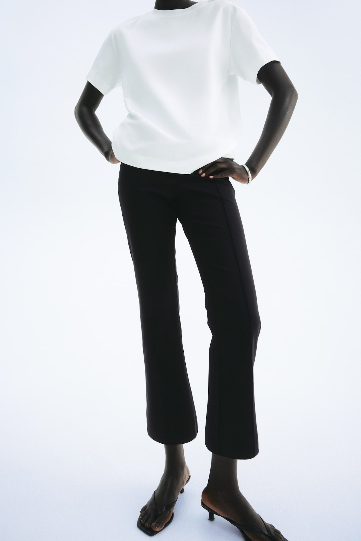 Flared Crease-Front Pants - image 2