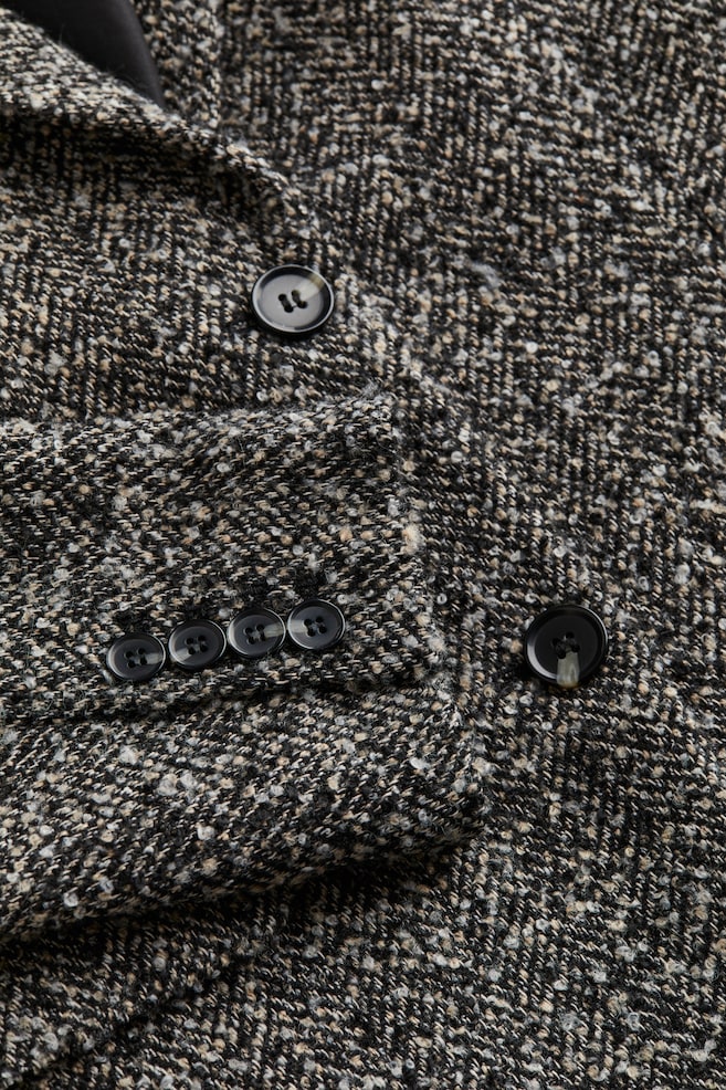 Oversized blazer - Grey/Herringbone-patterned/Dark mole/Checked - 4