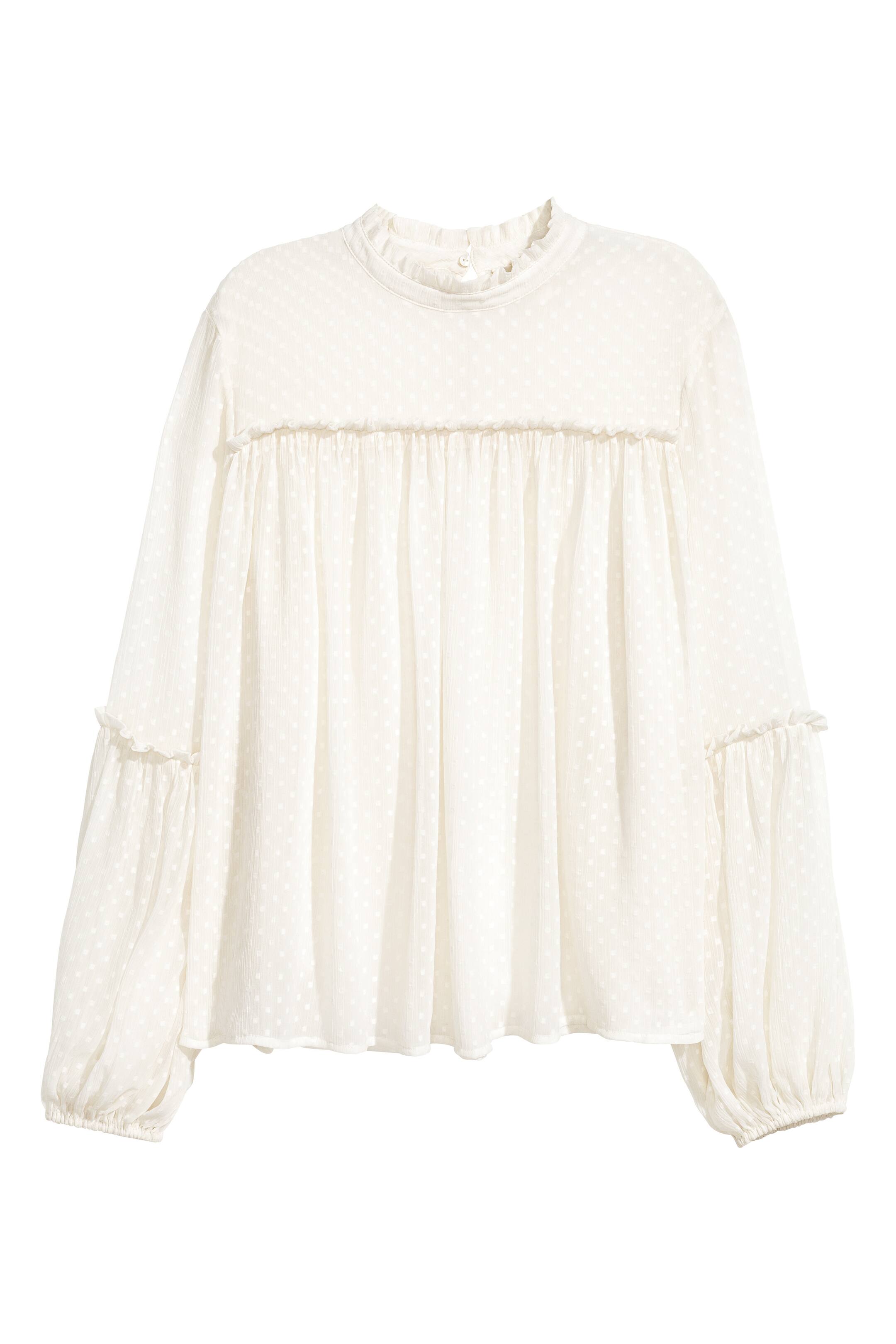 View larger image: Chiffon blouse - White - Ladies | H&M GB 1
